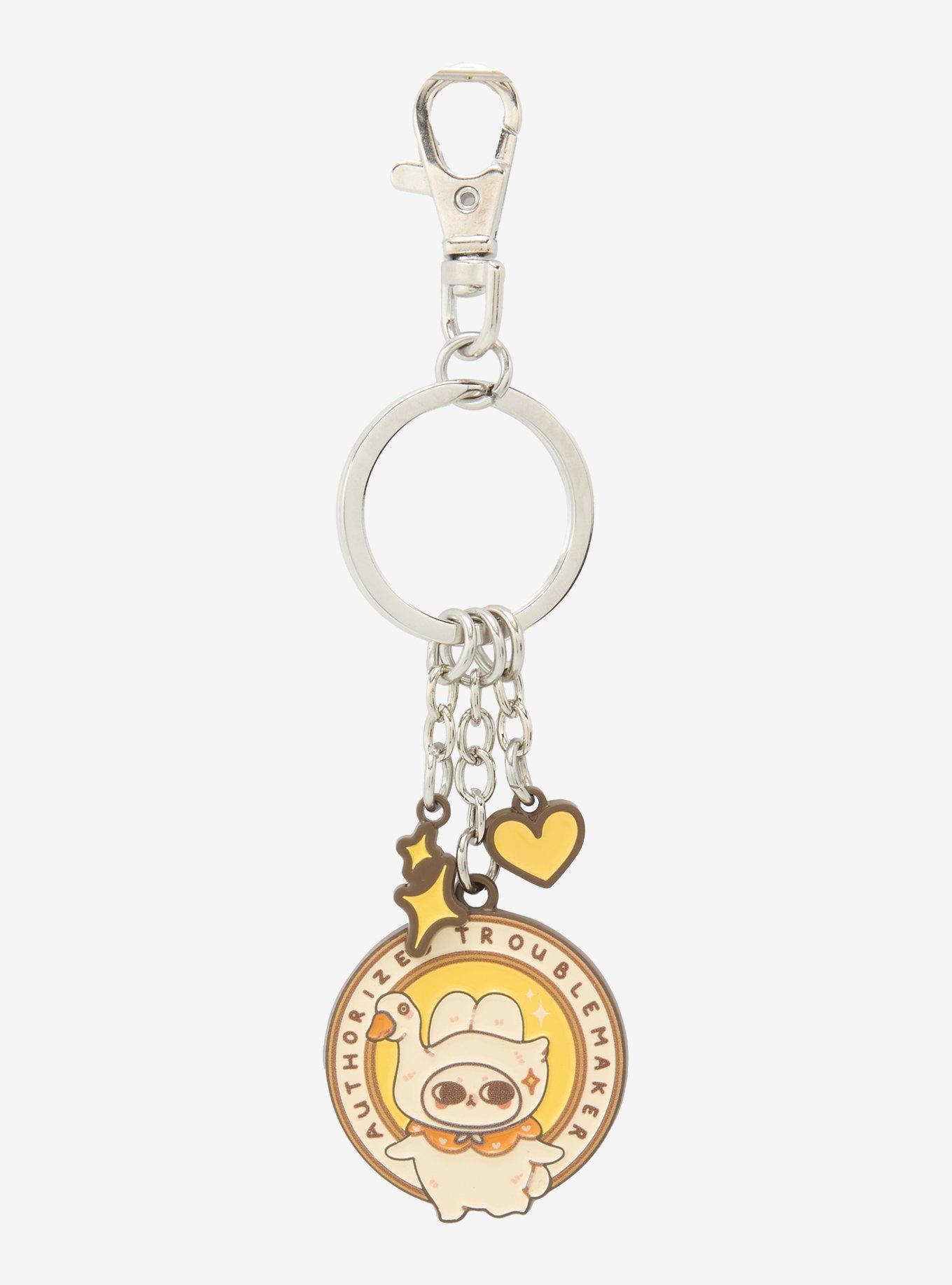 mooniecoco Authorized Troublemaker Multi-Charm Keychain, , hi-res