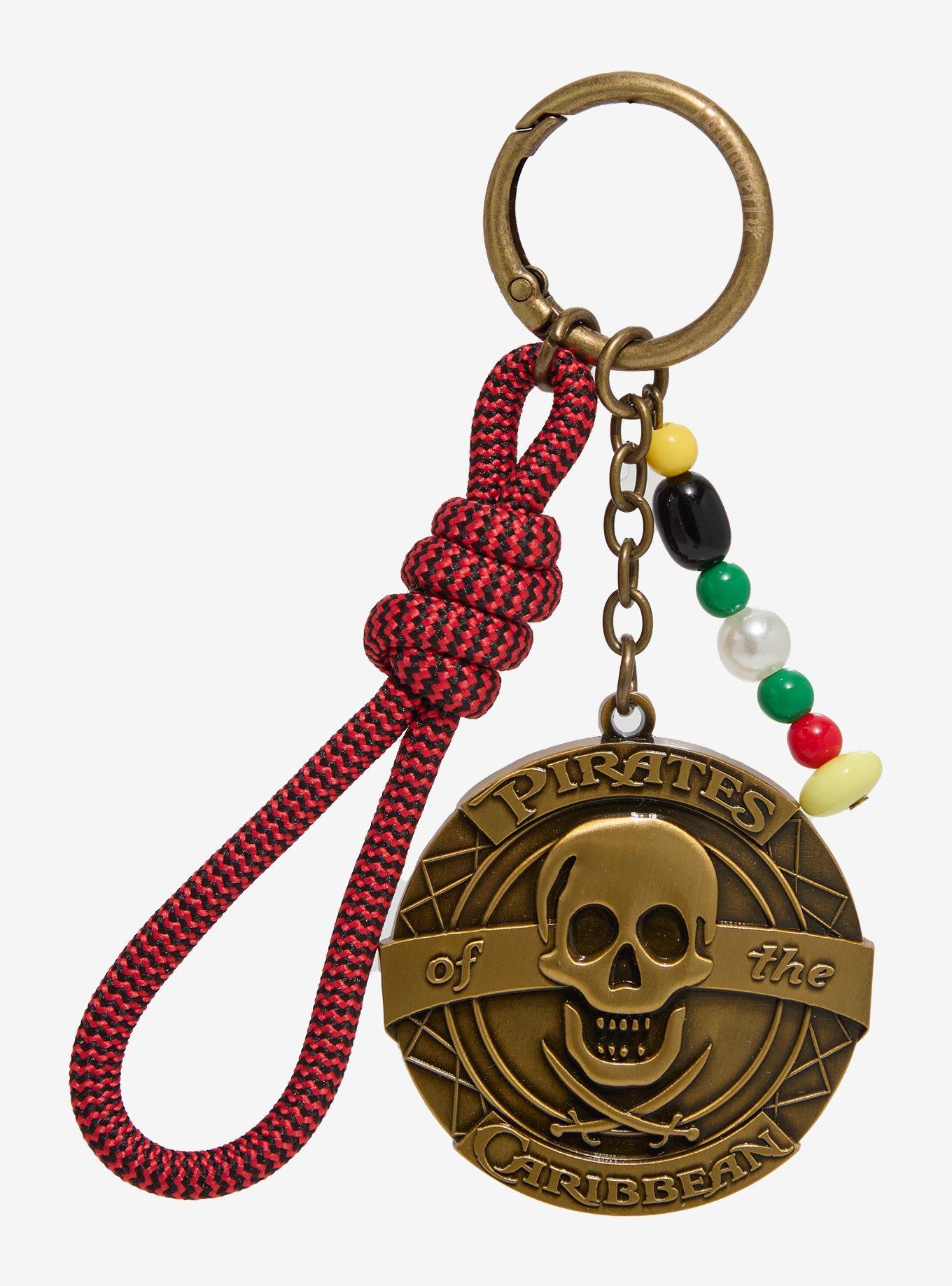 Loungefly Disney The Pirates of the Caribbean Medallion Multi-Charm Keychain, , hi-res