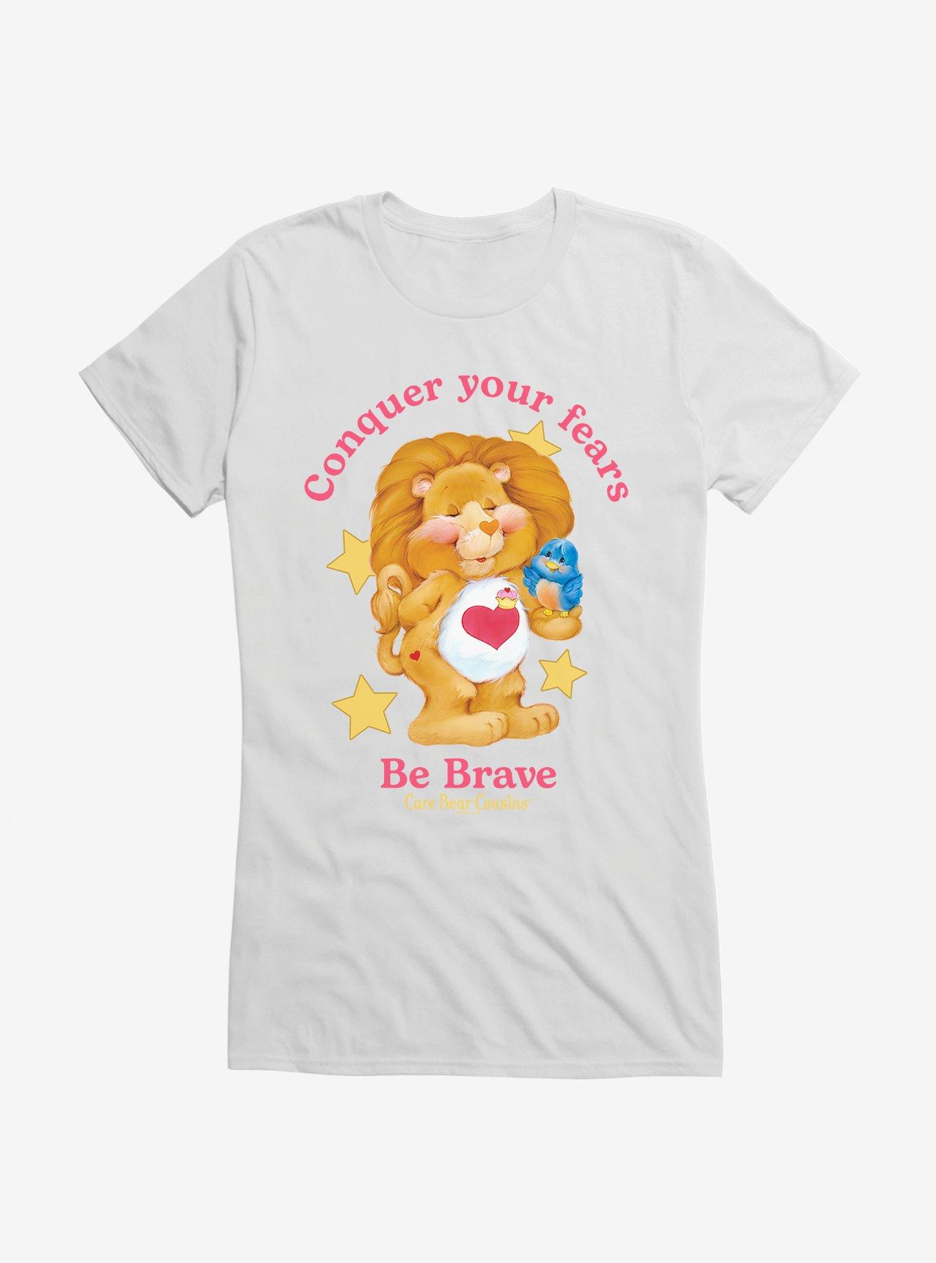 Care Bear Cousins Brave Heart Lion Be Brave Girls T-Shirt, WHITE, hi-res