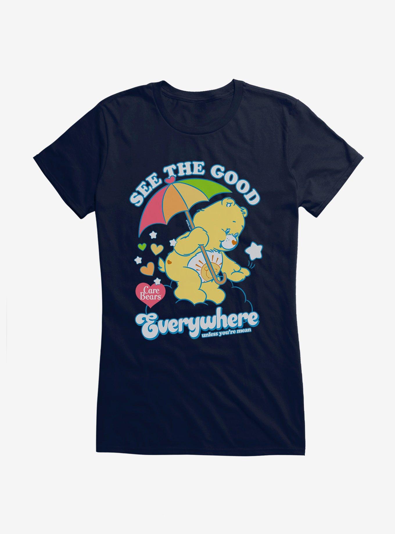 Care Bears Funshine Bear See The Good Everywhere Girls T-Shirt, NAVY, hi-res