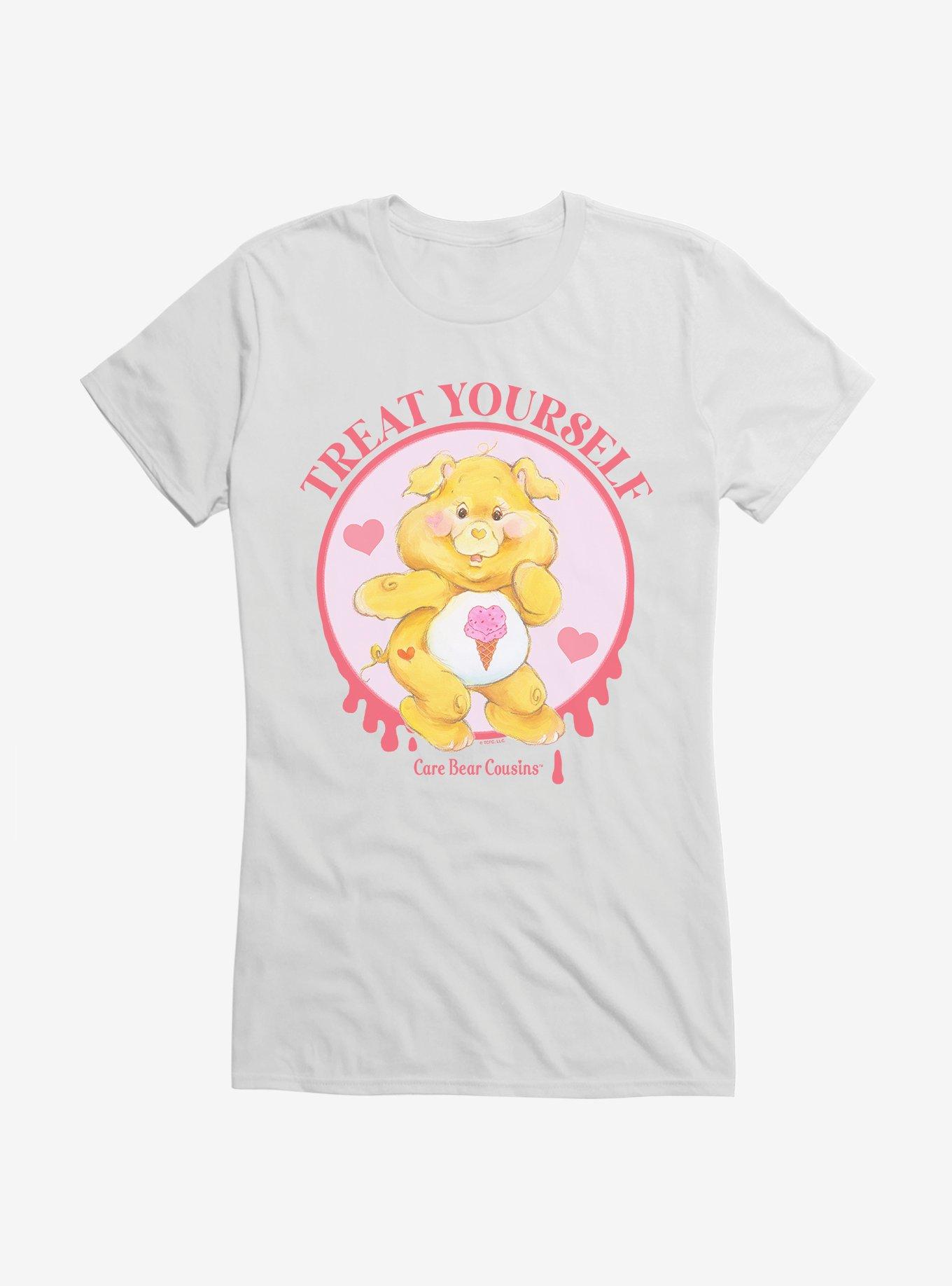 Care Bear Cousins Treat Heart Pig Treat Yourself Girls T-Shirt, WHITE, hi-res