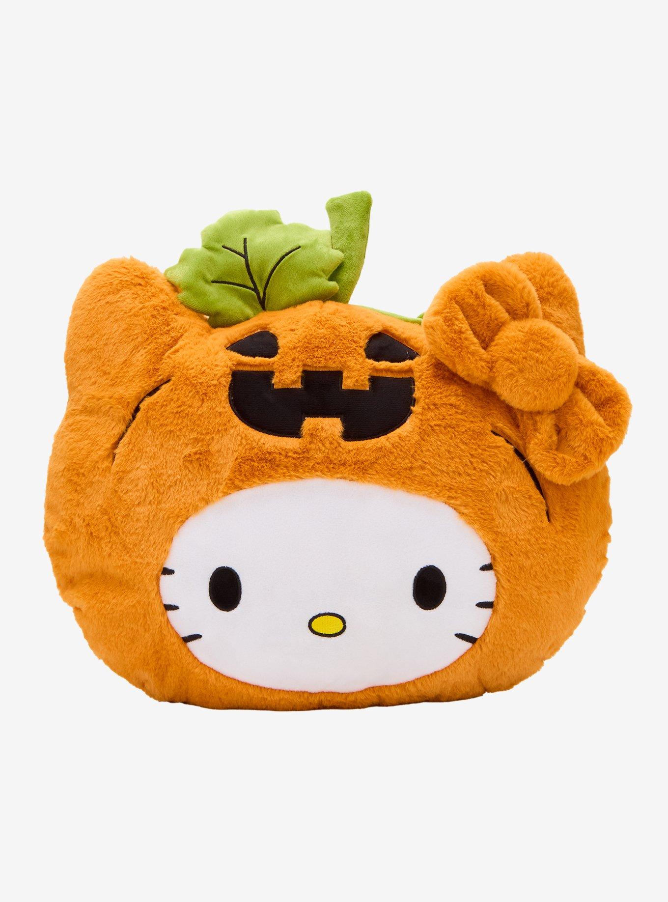 Sanrio Hello Kitty Pumpkin Hat Figural Pillow — BoxLunch Exclusive, , hi-res
