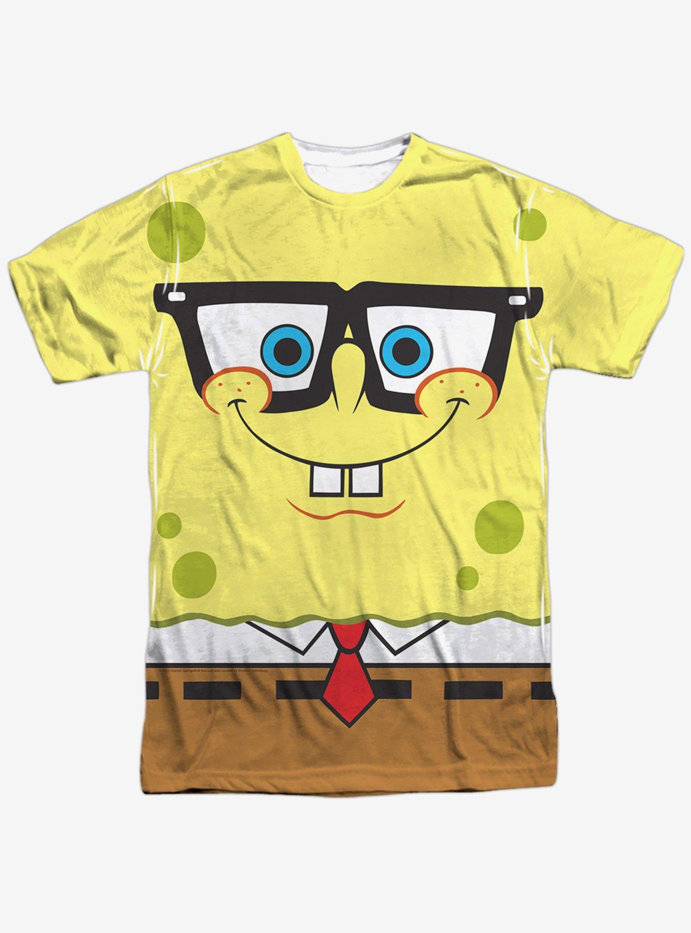 SpongeBob SquarePants Nerd Face Sublimated T-Shirt, , hi-res