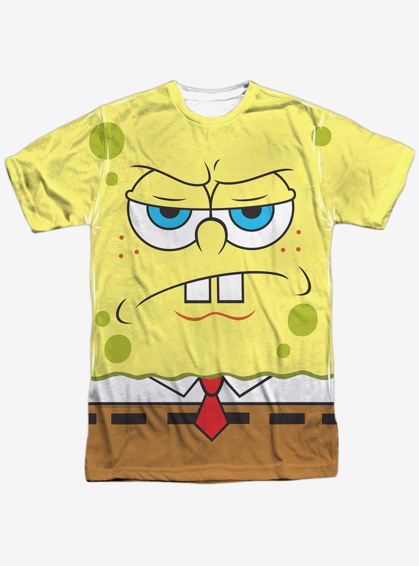 SpongeBob SquarePants Angry Face Sublimated T-Shirt, , hi-res