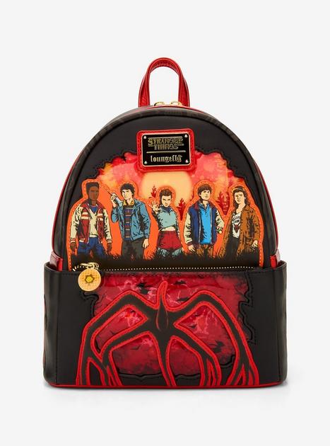 backpack lunch box mini Nightmare Before Christmas 12" with Set - Bundle with Jack & Sally Lunch Bag, Stickers, Bottle, More for Kids, Boys, Girls our coordinating cold pack lunch bag helps keep your food fresh and contained Loungefly Stranger Things Group Portrait