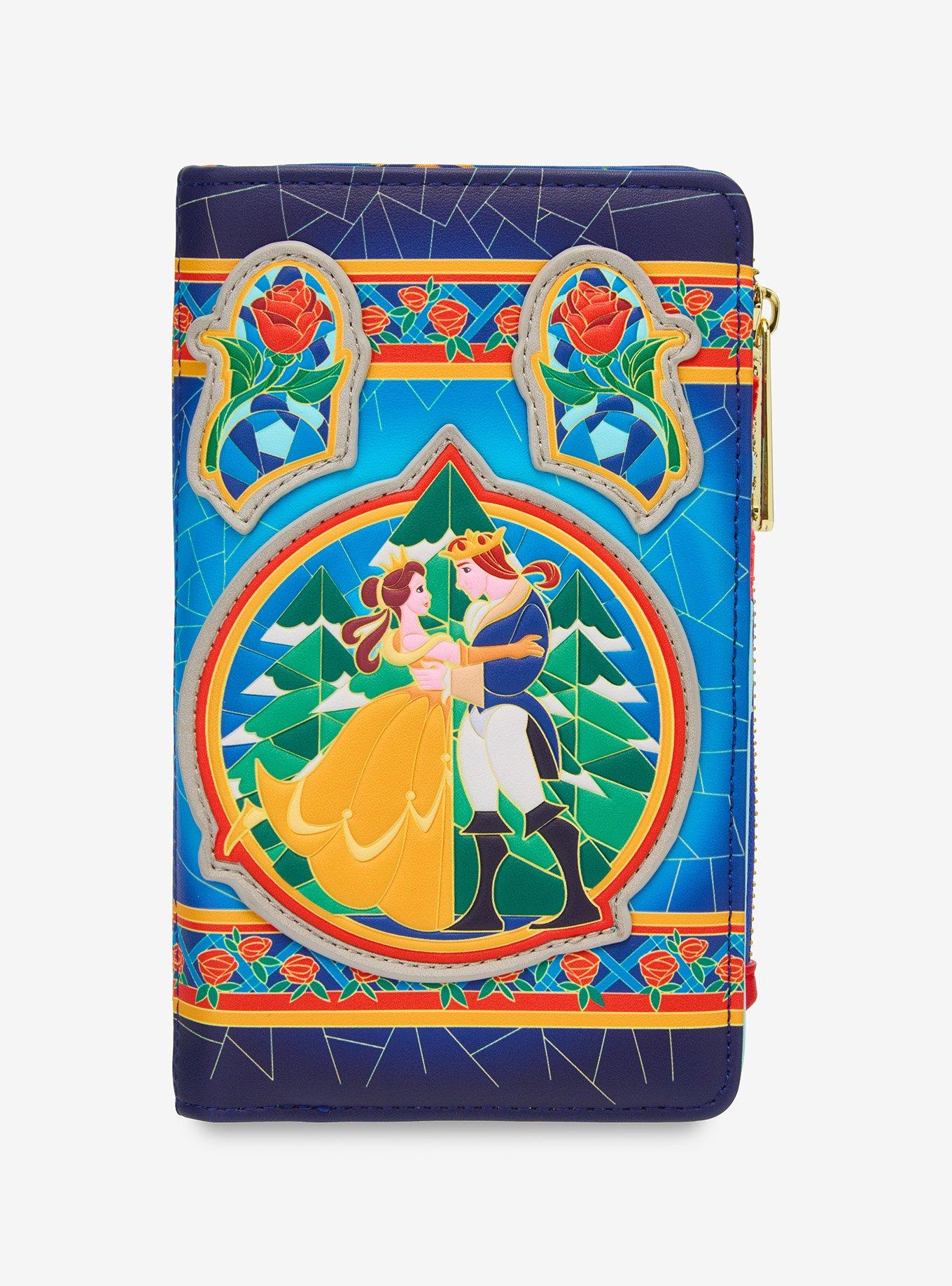 Loungefly Disney Beauty and the Beast Stained Glass Wallet — BoxLunch Exclusive, , hi-res