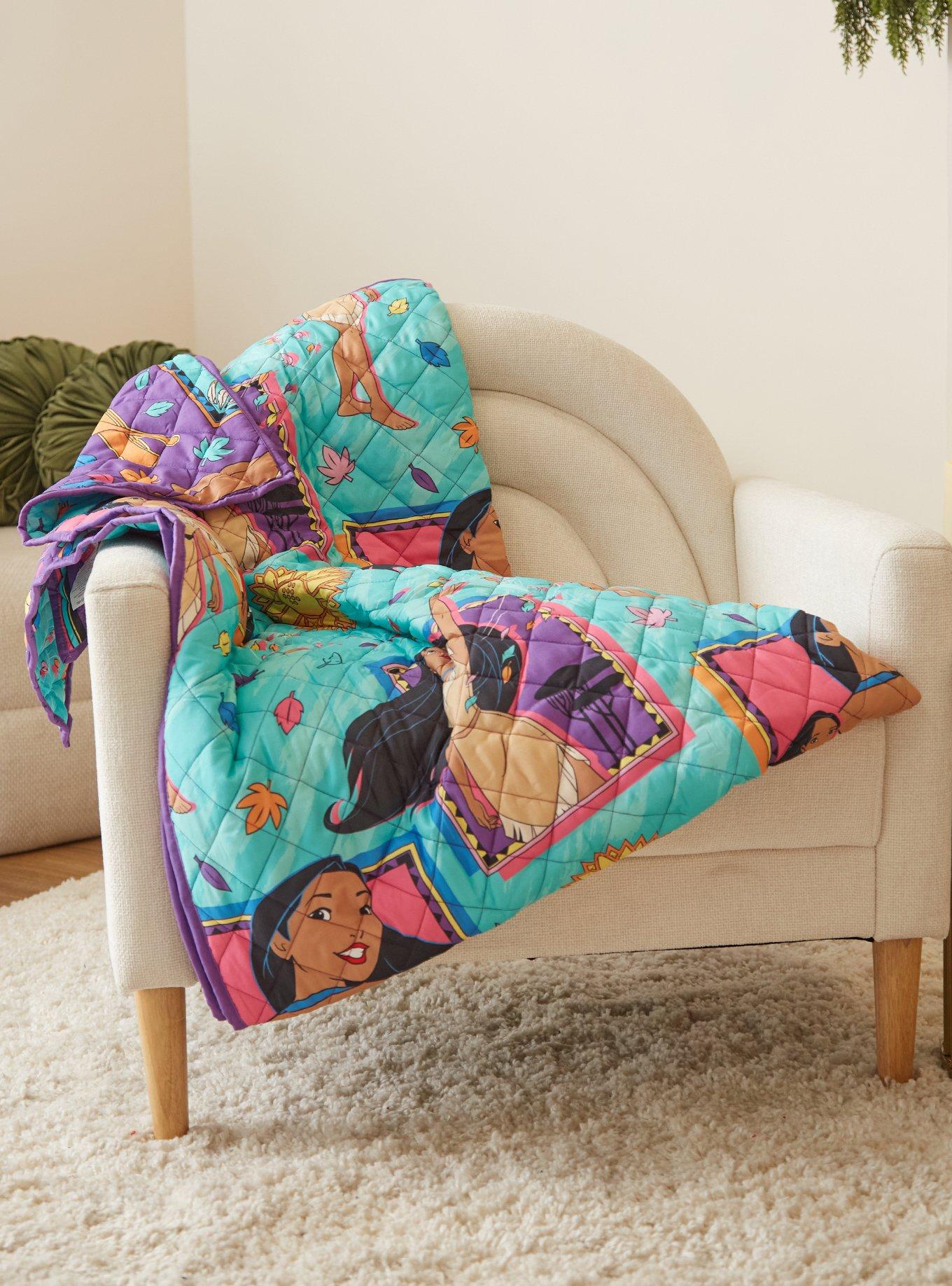 Disney Pocahontas Retro Quilted Blanket — BoxLunch Exclusive, , hi-res