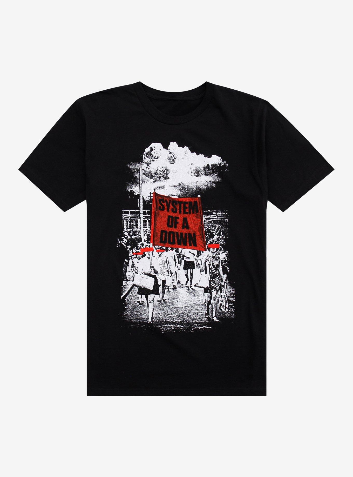System Of A Down Red Flag Photo T-Shirt Hot Topic
