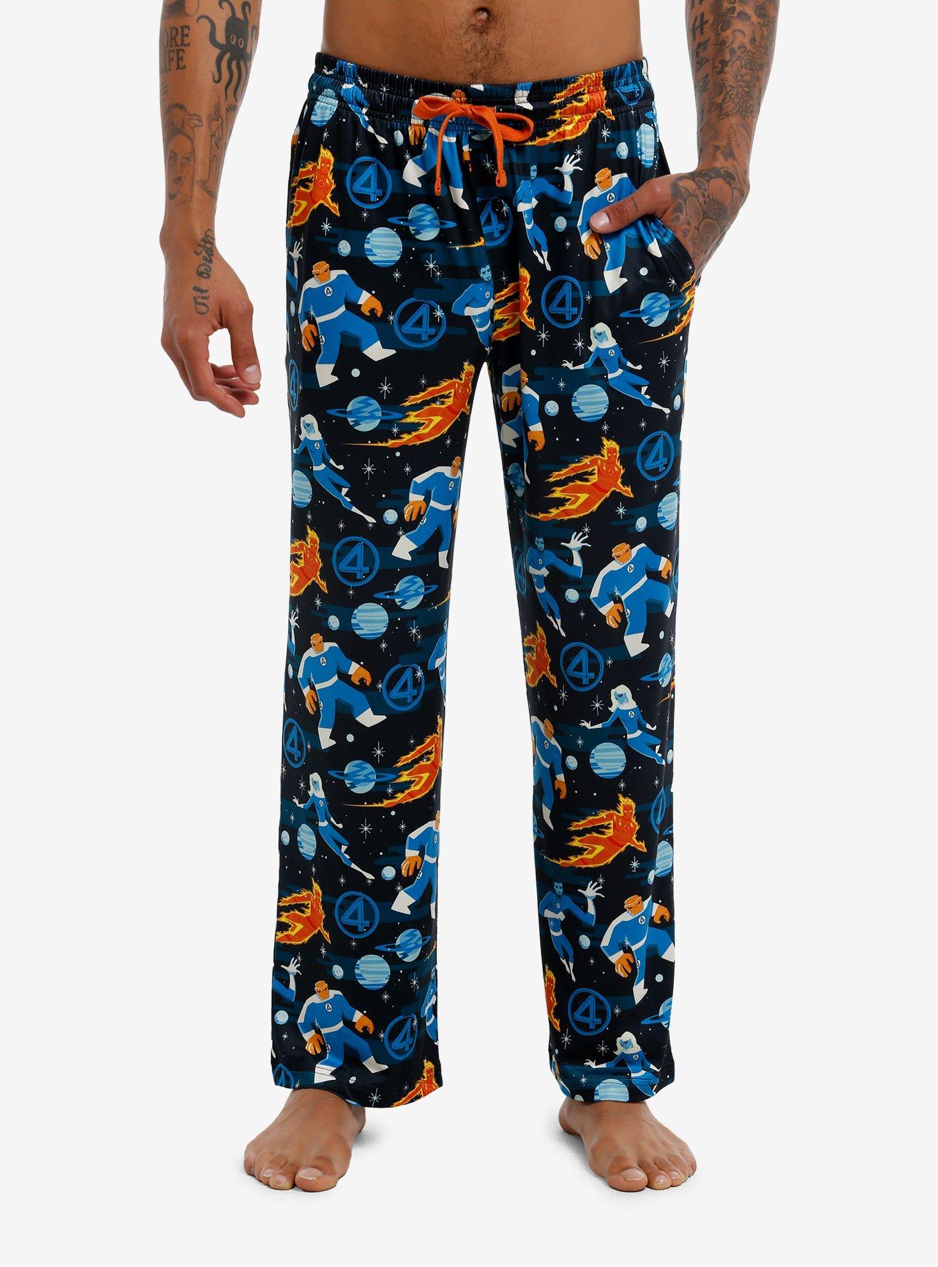 Marvel The Fantastic Four Allover Print Pajama Pants Hot Topic