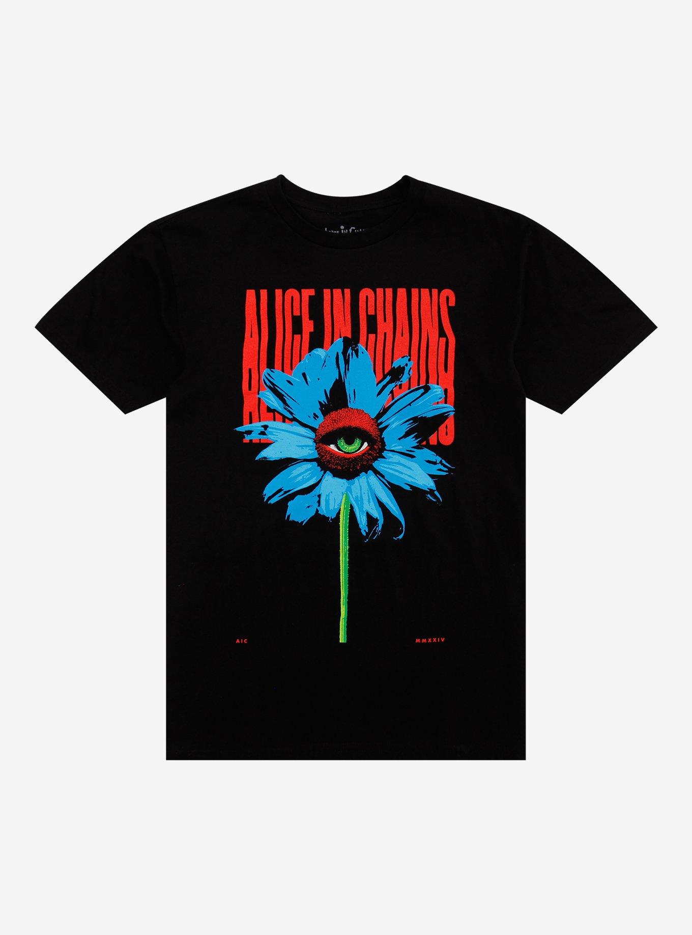 Alice In Chains Blue Eye Flower T-Shirt, , hi-res