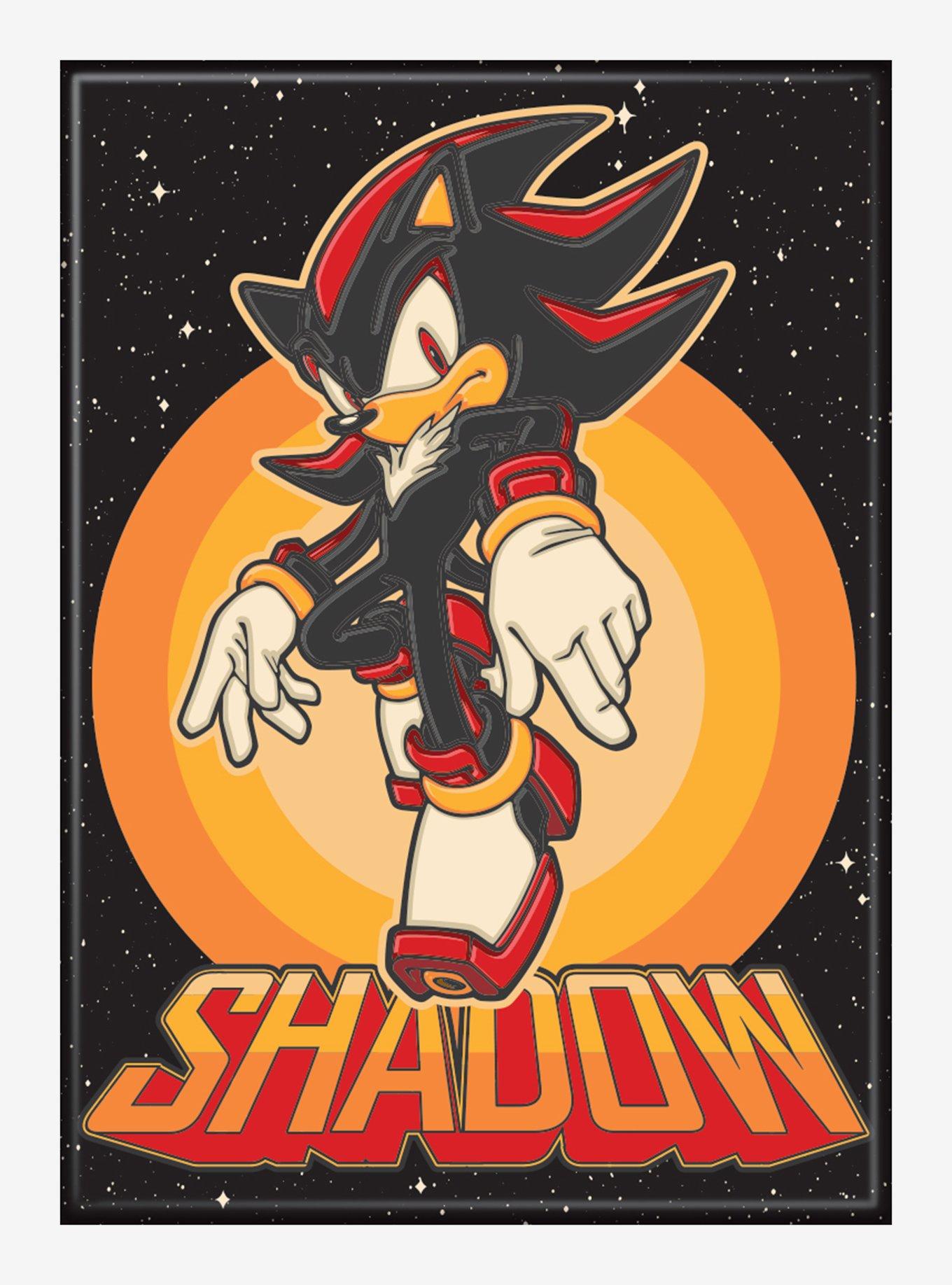 Sonic The Hedgehog Shadow Portrait Flat Magnet, , hi-res