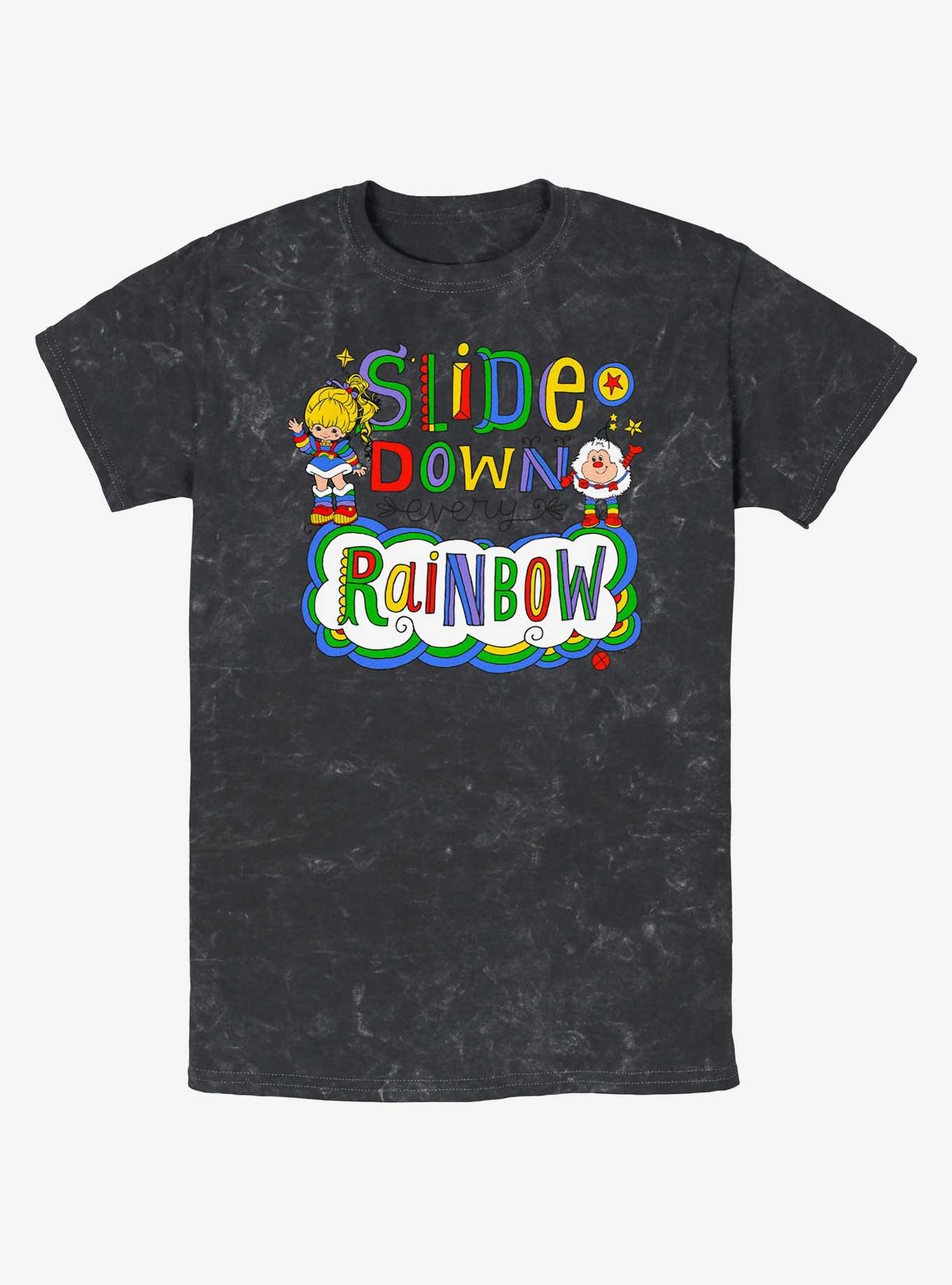 Rainbow Brite Down Every Rainbow Mineral Wash T-Shirt, , hi-res