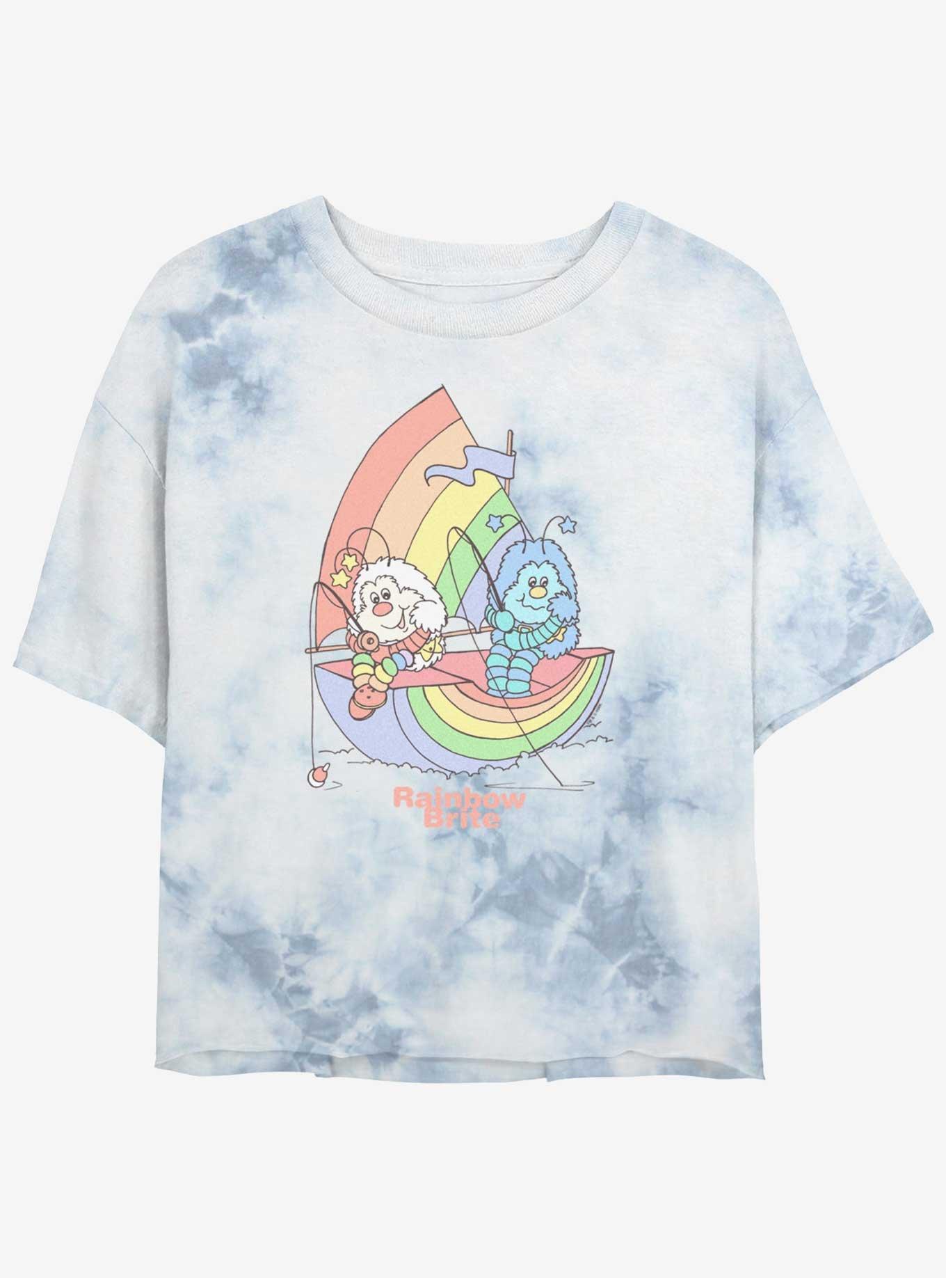 Rainbow Brite Twink Friend Rainbow Girls Tie-Dye Crop T-Shirt, , hi-res