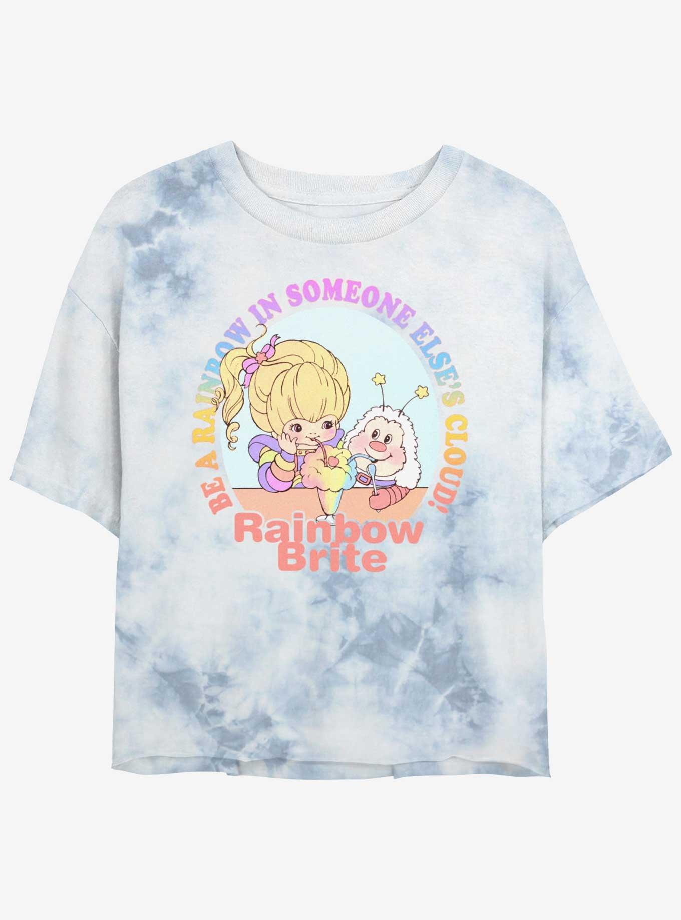 Rainbow Brite Be A Rainbow Friends Girls Tie-Dye Crop T-Shirt, , hi-res