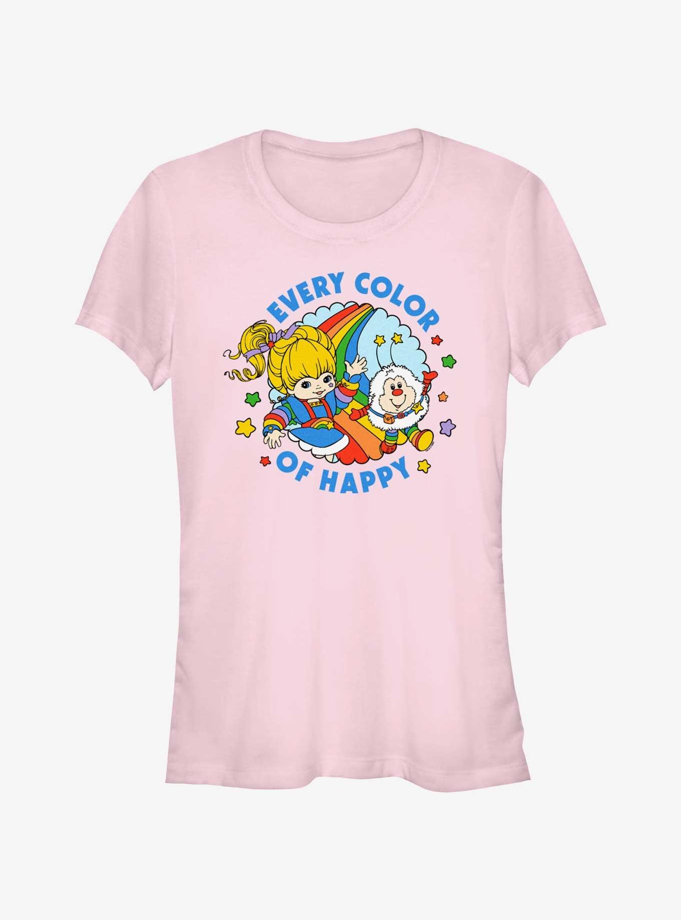 Rainbow Brite Every Color Of Happy Girls T-Shirt, , hi-res