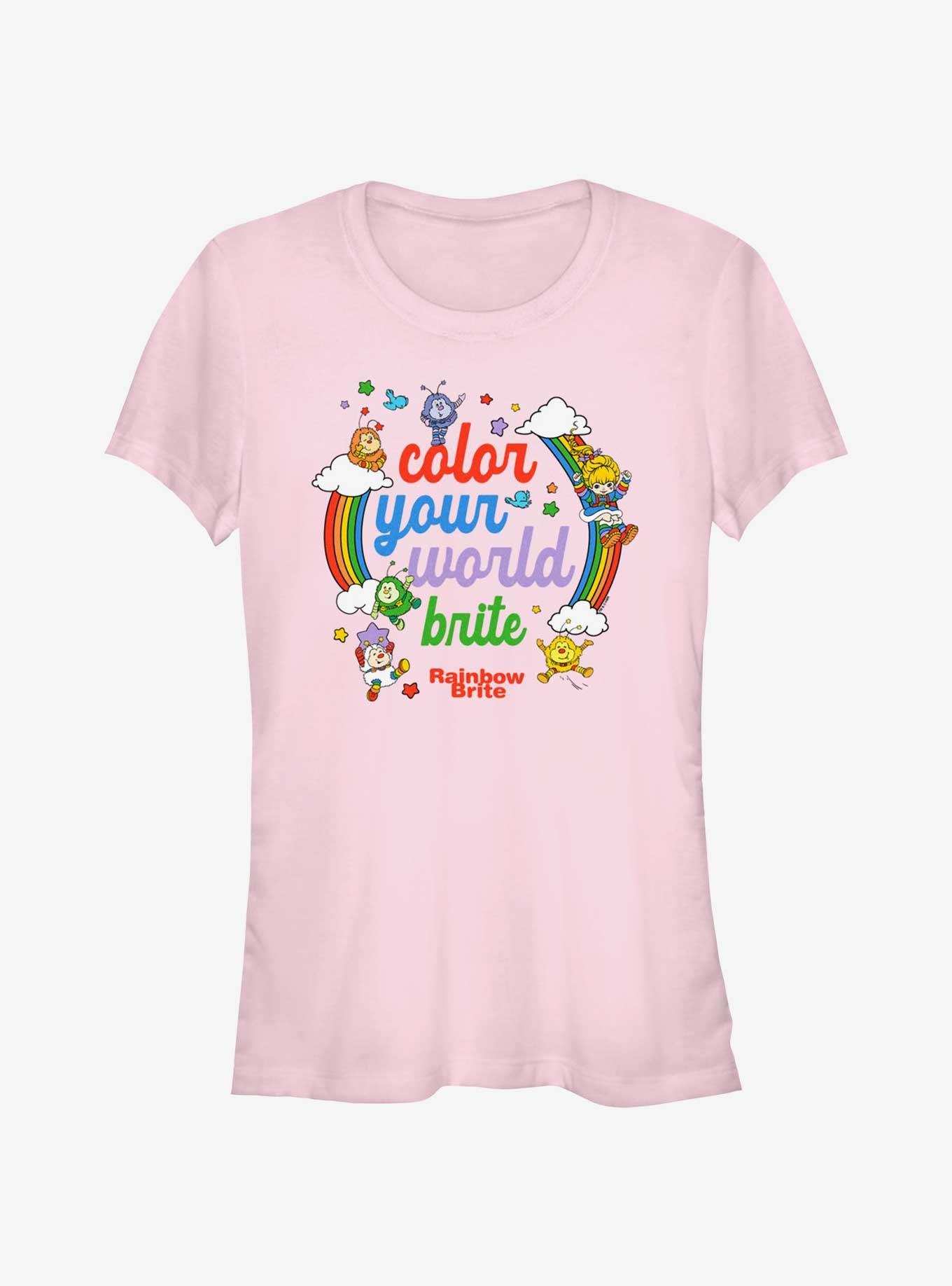 Rainbow Brite Color Your World Brite Girls T-Shirt, LIGHT PINK, hi-res