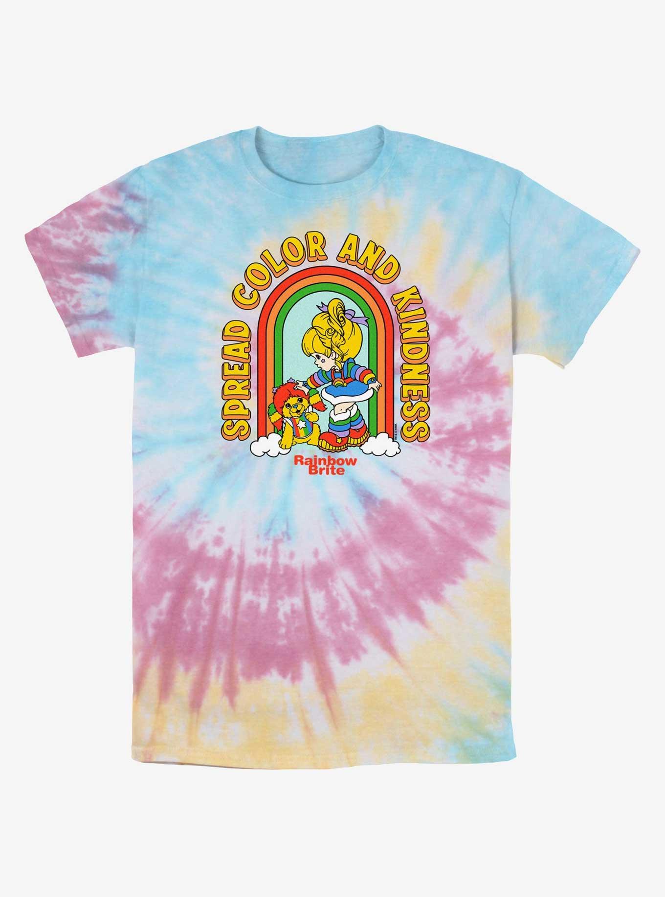 Rainbow Brite Spread Color And Kindness Tie-Dye T-Shirt, , hi-res