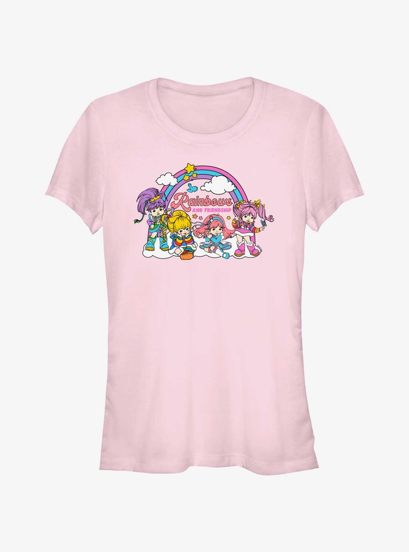 Rainbow Brite Rainbows And Friendship Girls T-Shirt, LIGHT PINK, hi-res