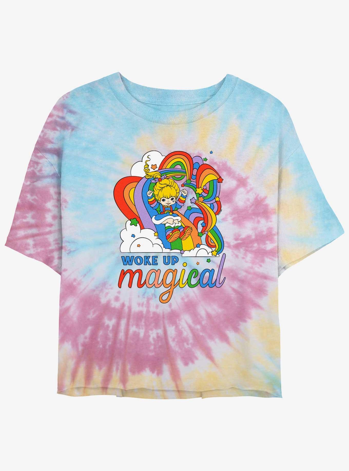 Rainbow Brite Woke Up Magical Girls Tie-Dye Crop T-Shirt, , hi-res