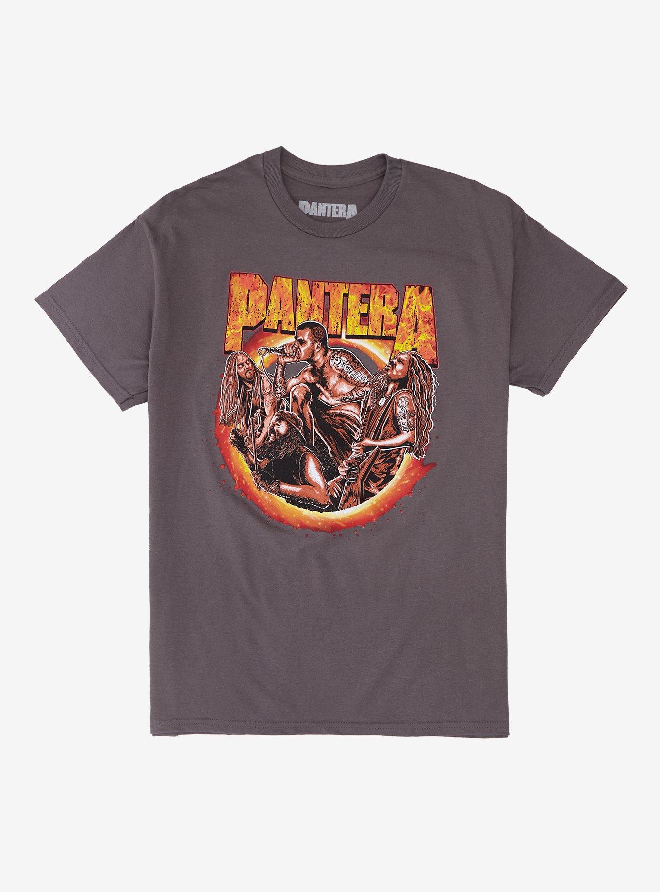 Pantera Band Portrait Flames T-Shirt, , hi-res