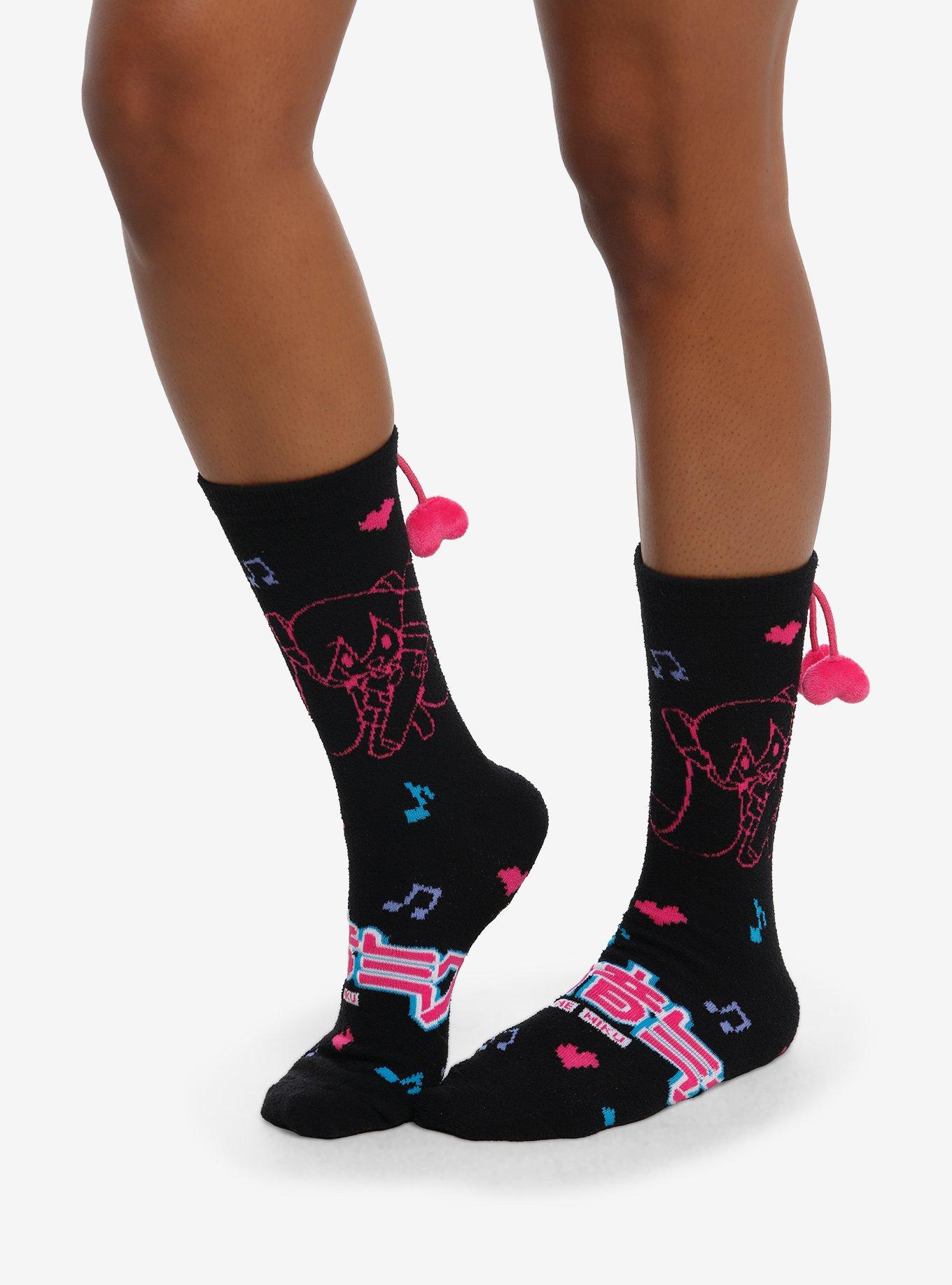Hatsune Miku Heart Musical Note Cozy Socks | Hot Topic