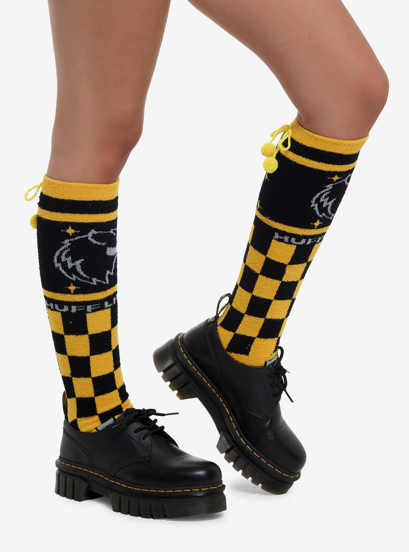 Harry Potter Hufflepuff Cozy Knee-High Socks, , hi-res