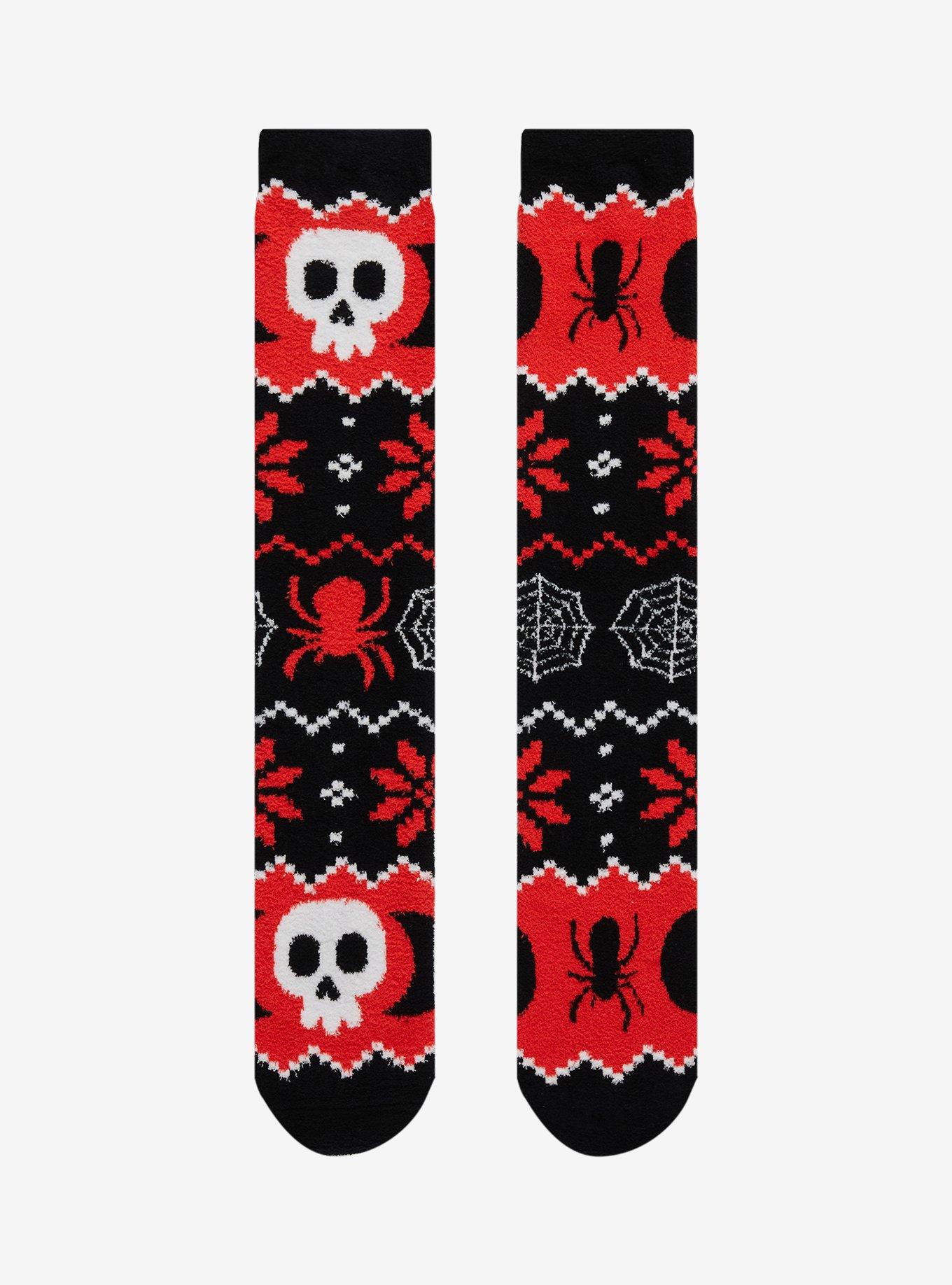 Spooky Fair Isle Cozy Knee-High Socks, , hi-res