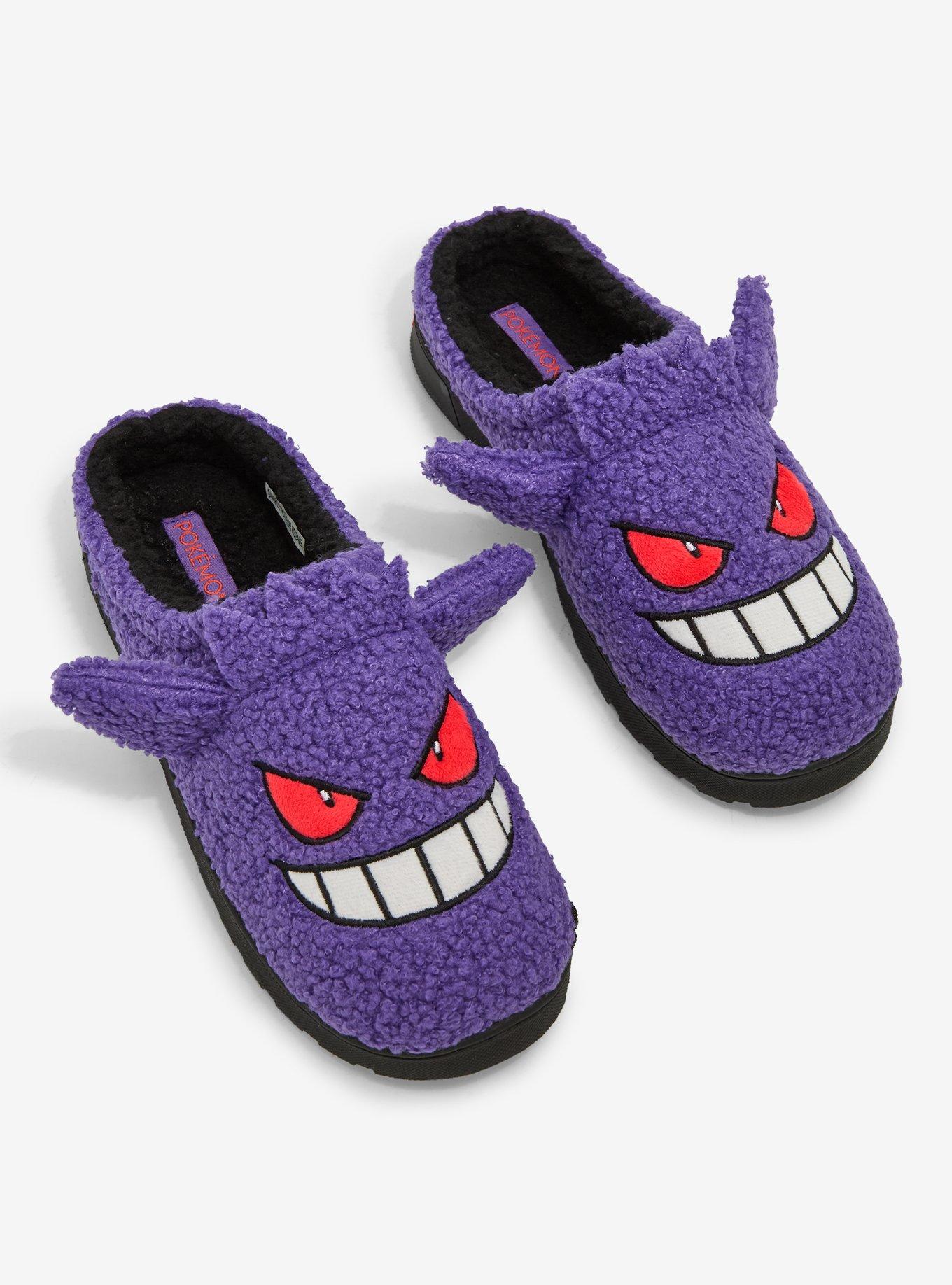 Pokémon Gengar Face Sherpa Slippers, , hi-res