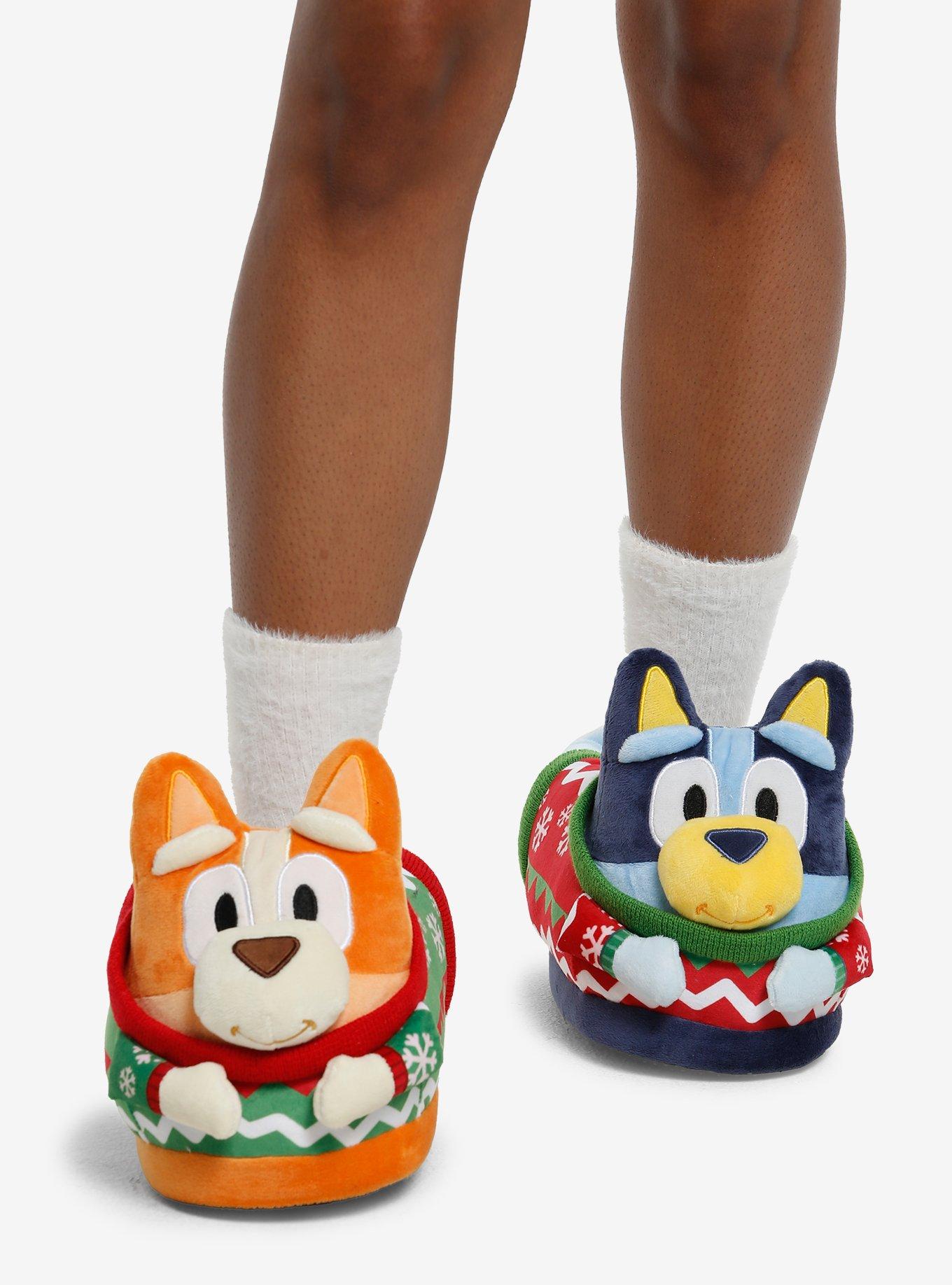 Bluey Holiday Bingo & Bluey Plush Slippers, , hi-res