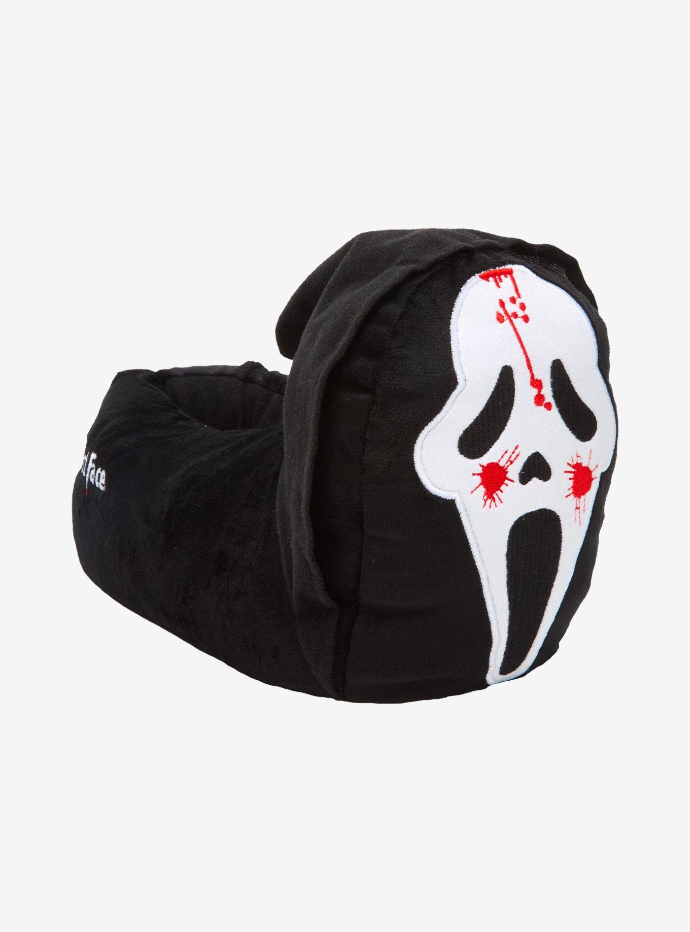 Ghost Face Blood Drip Plush Slippers, , hi-res