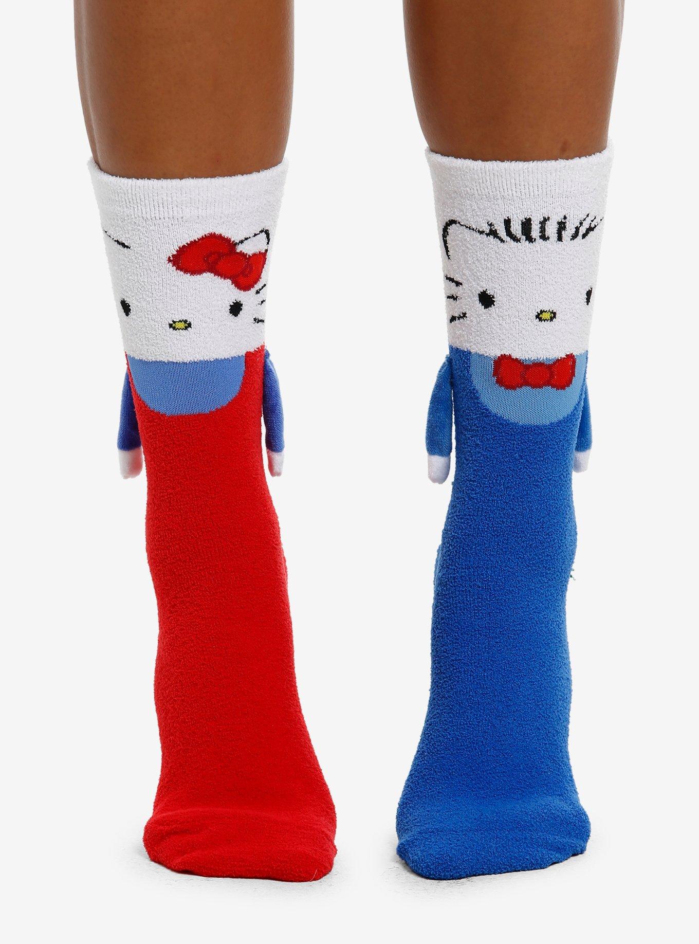 Hello Kitty & Dear Daniel Magnetic Arms Mismatch Cozy Crew Socks