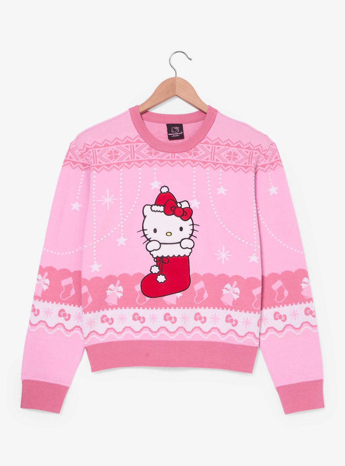 Sanrio Hello Kitty Stocking Women's Holiday Sweater — BoxLunch Exclusive, , hi-res