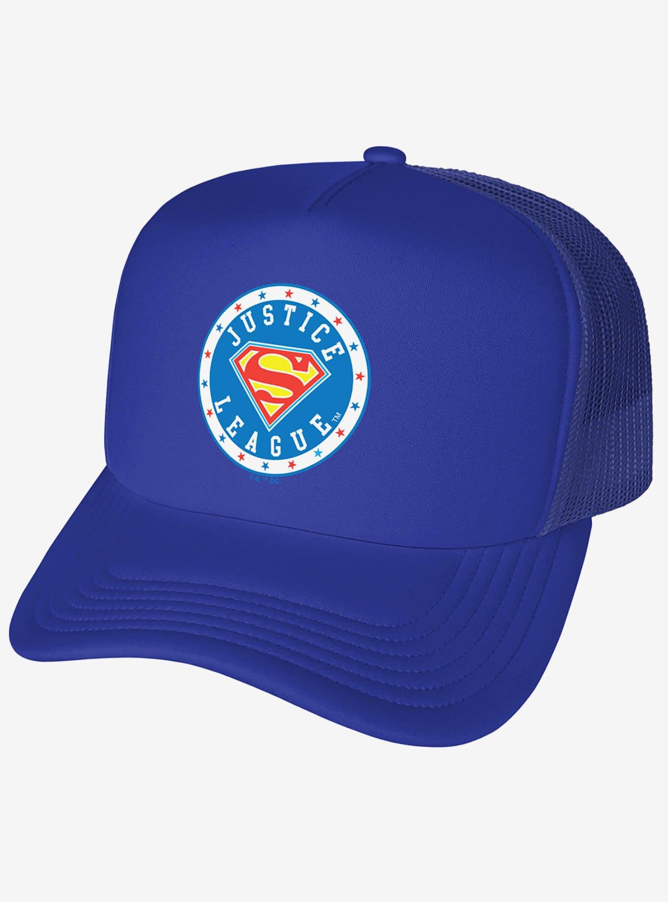 Justice League Superman Athletic Logo Foam Trucker Hat, , hi-res