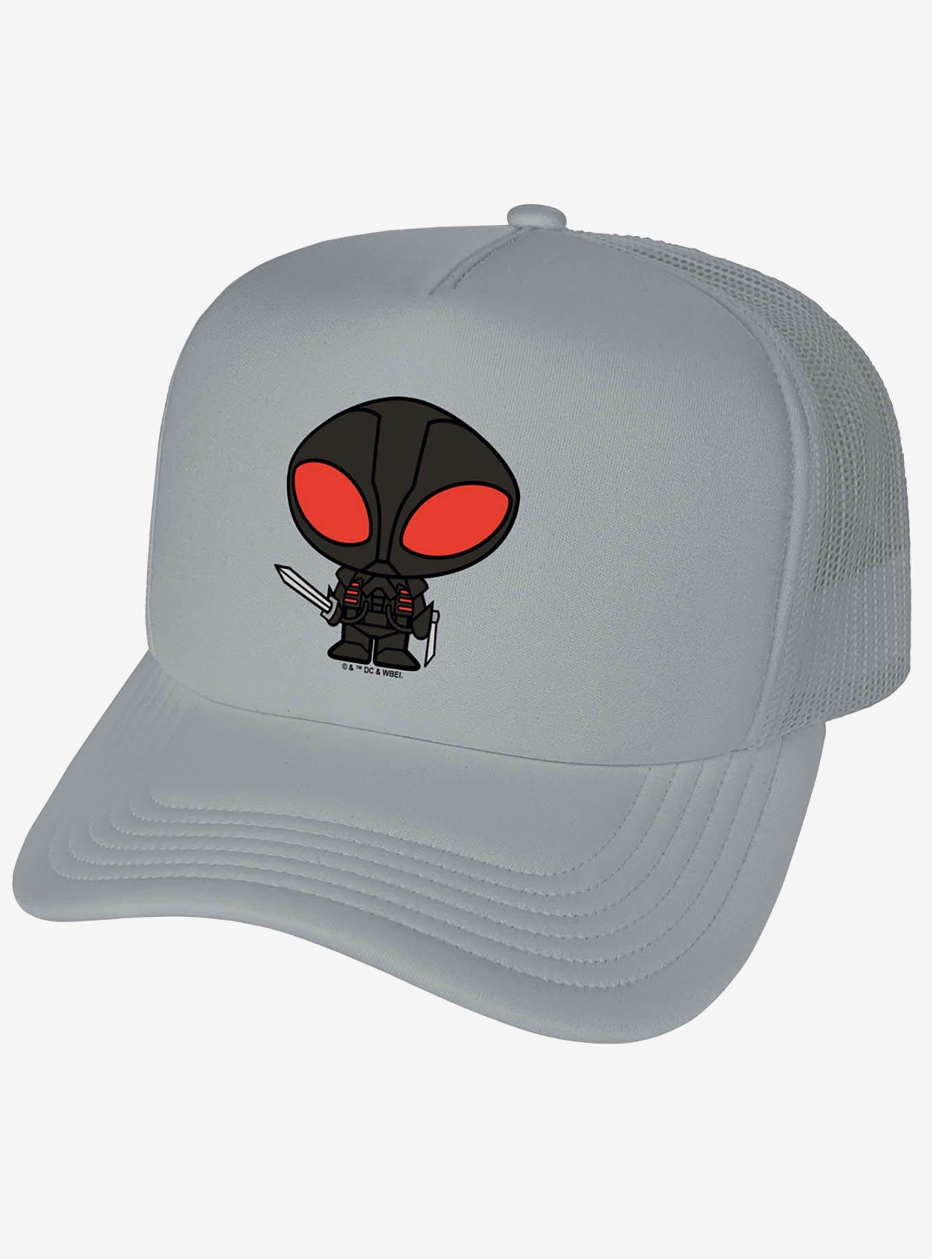 Aquaman Movie Black Manta Chibi Character Foam Trucker Hat, , hi-res