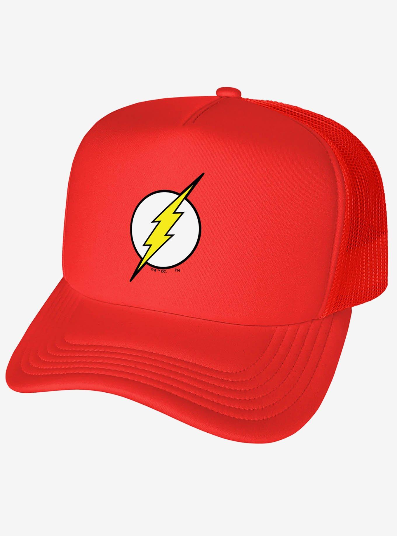 The Flash Lightning Bolt Logo Foam Trucker Hat, , hi-res