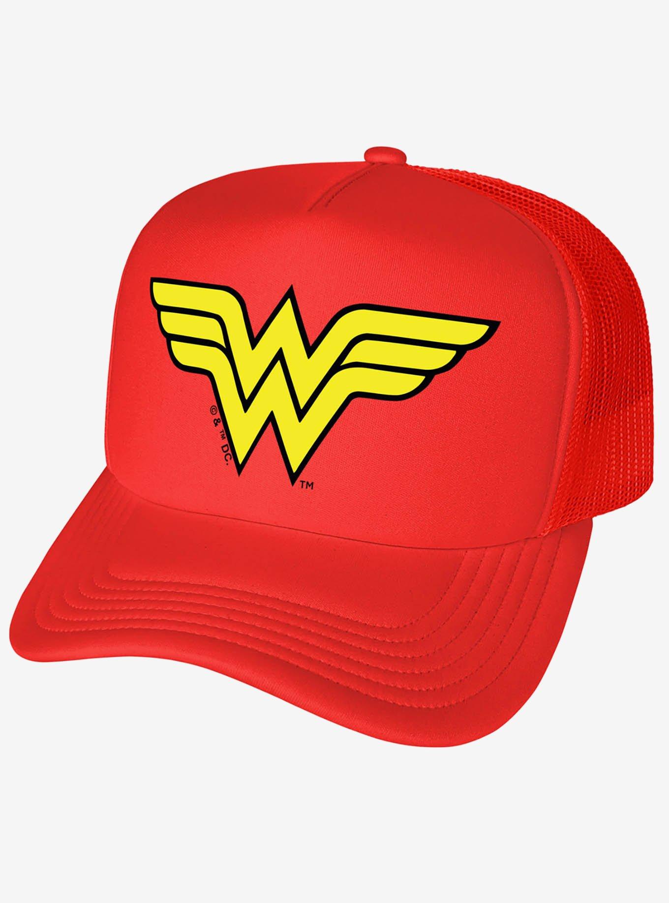 Wonder Woman Classic Logo Foam Trucker Hat, , hi-res