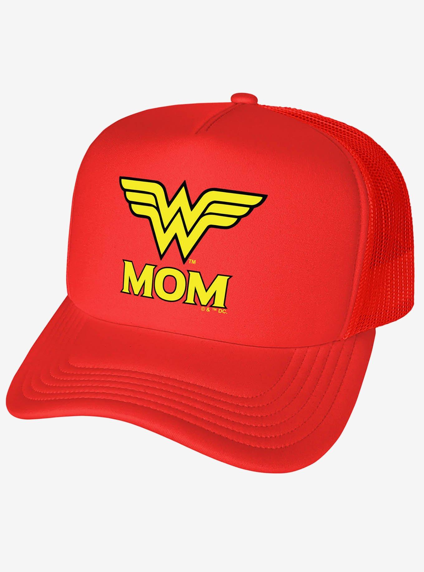 Wonder Woman Wonder Mom Logo Foam Trucker Hat, , hi-res