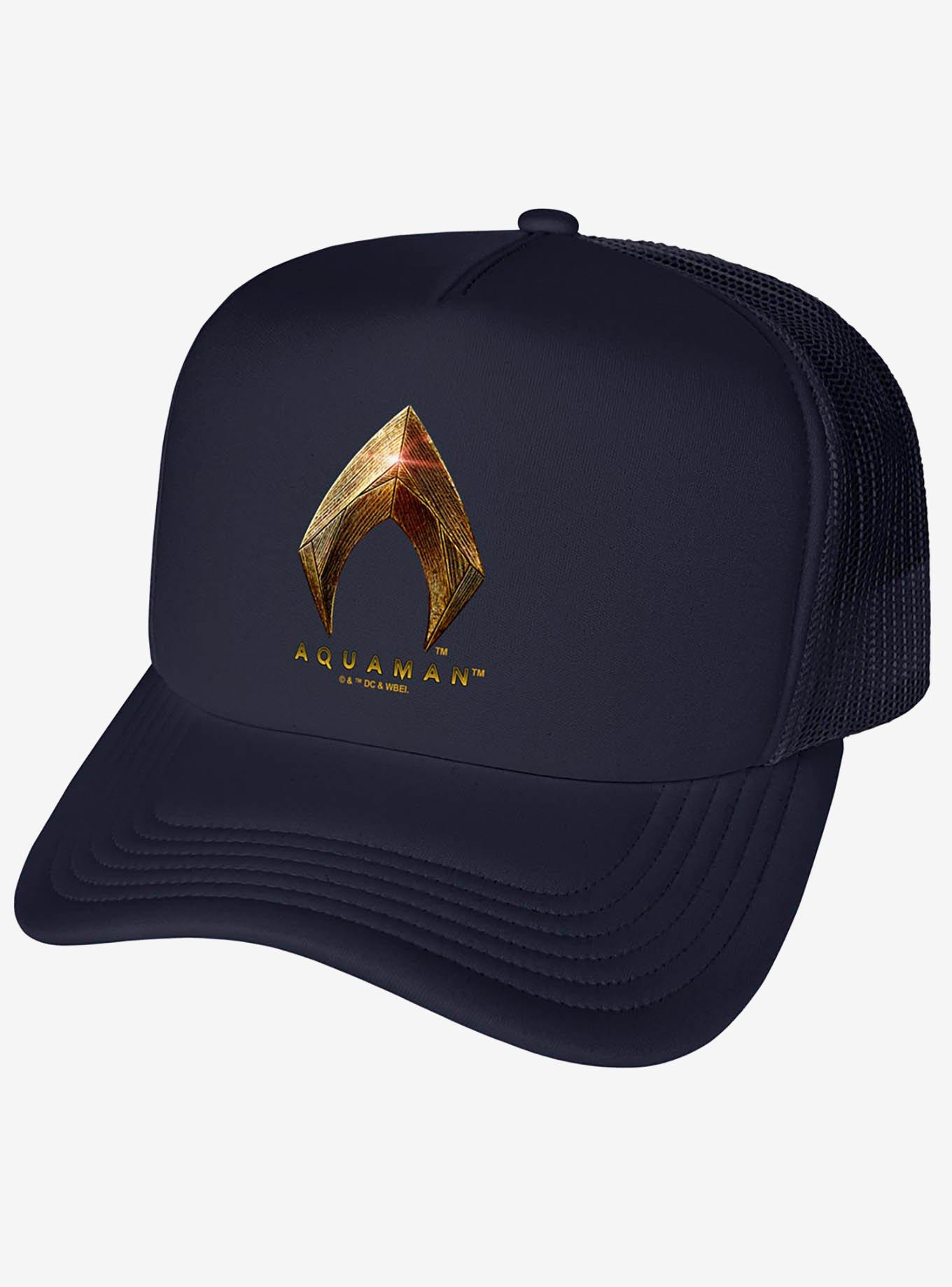 Justice League Aquaman Logo Foam Trucker Hat, , hi-res