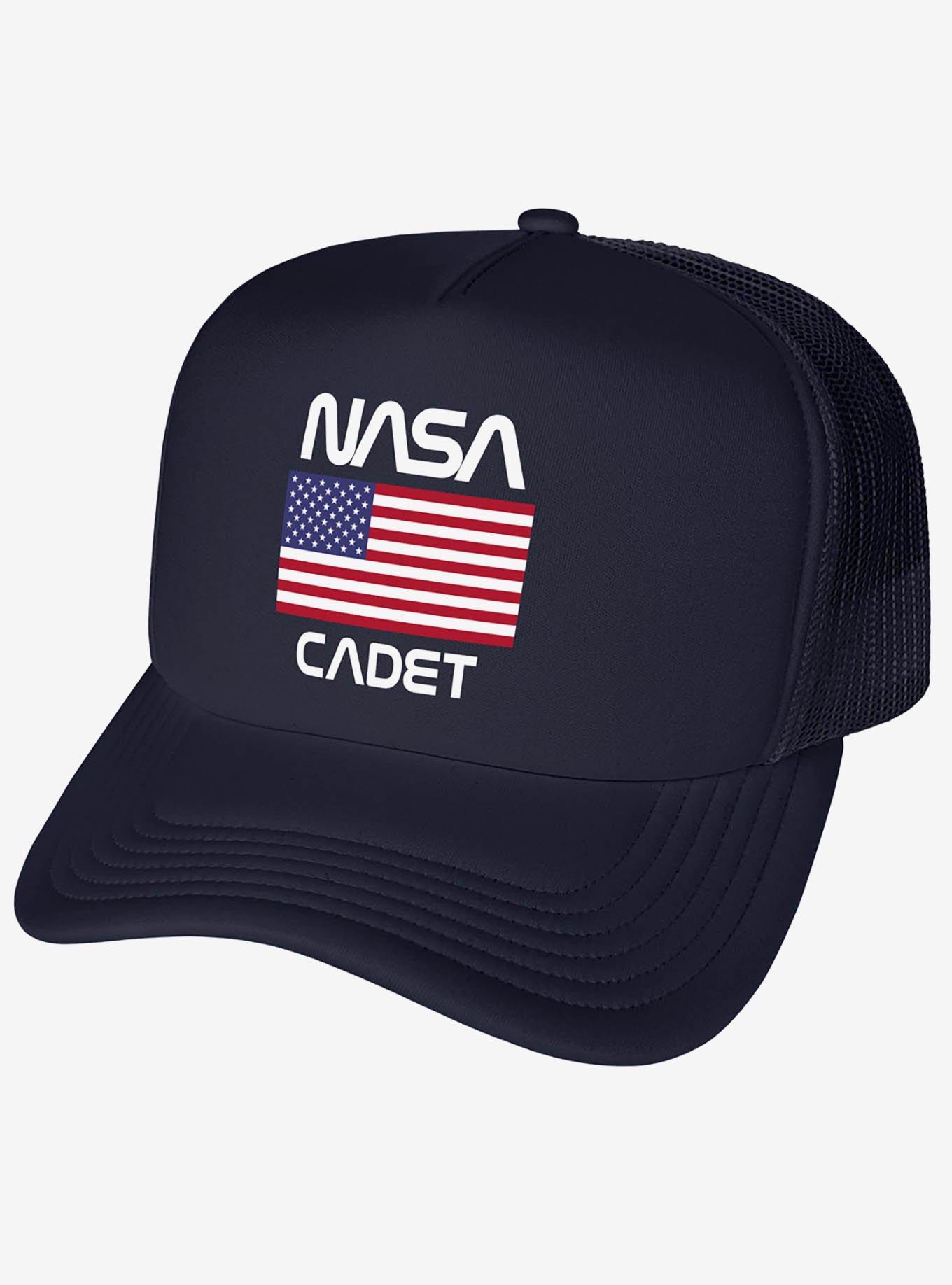 NASA Cadet American Flag Foam Trucker Hat, , hi-res