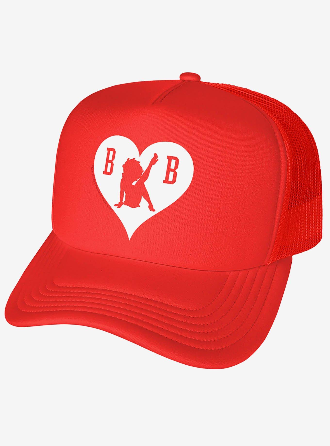 Betty Boop BB Heart Foam Trucker Hat, , hi-res