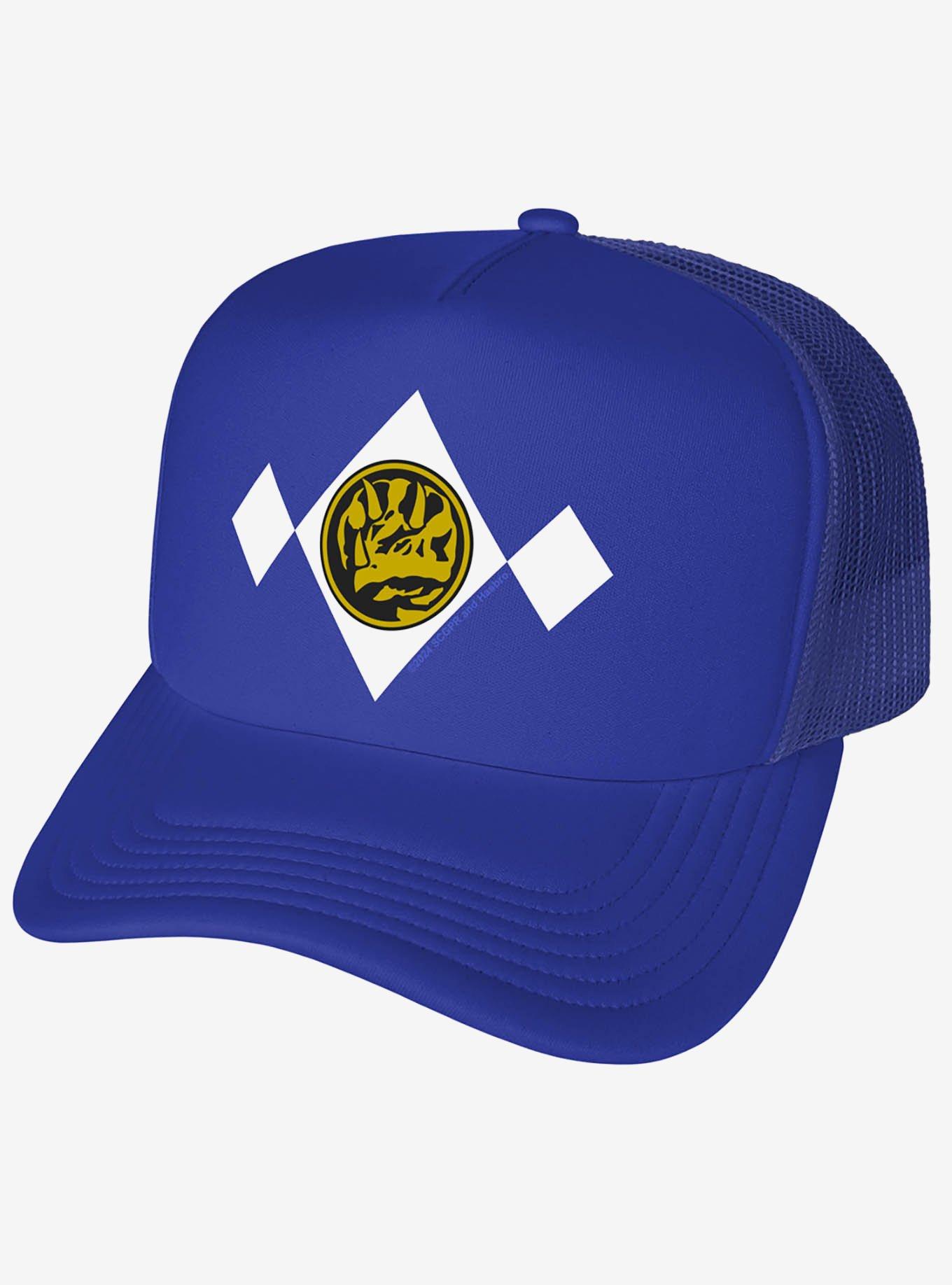 Power Rangers Blue Chest Medallion Foam Trucker Hat, , hi-res