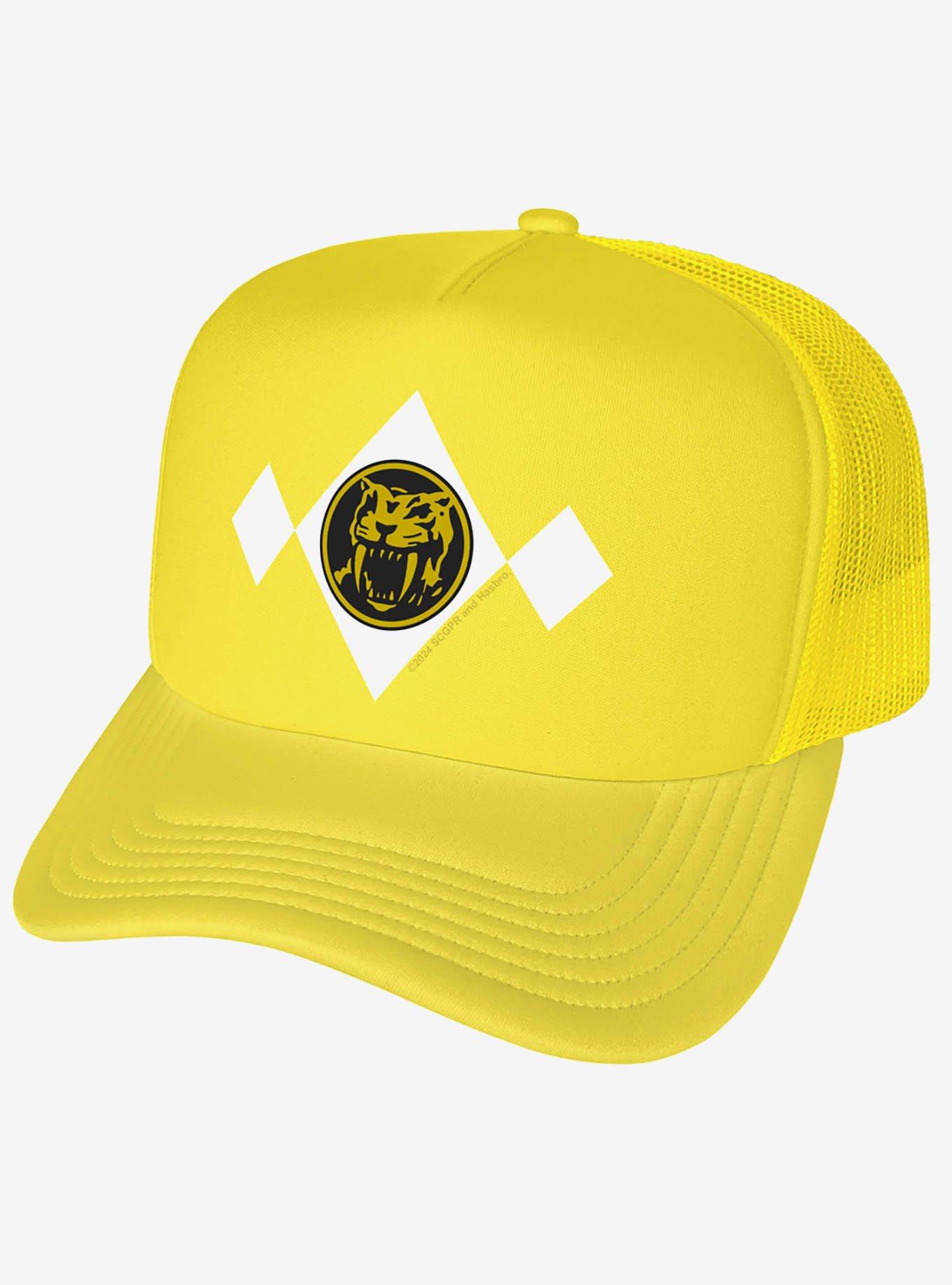 Power Rangers Yellow Chest Medallion Foam Trucker Hat, , hi-res