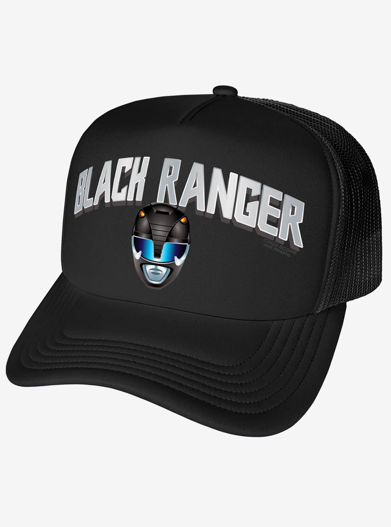 Power Rangers Black Ranger Helmet Foam Trucker Hat, , hi-res