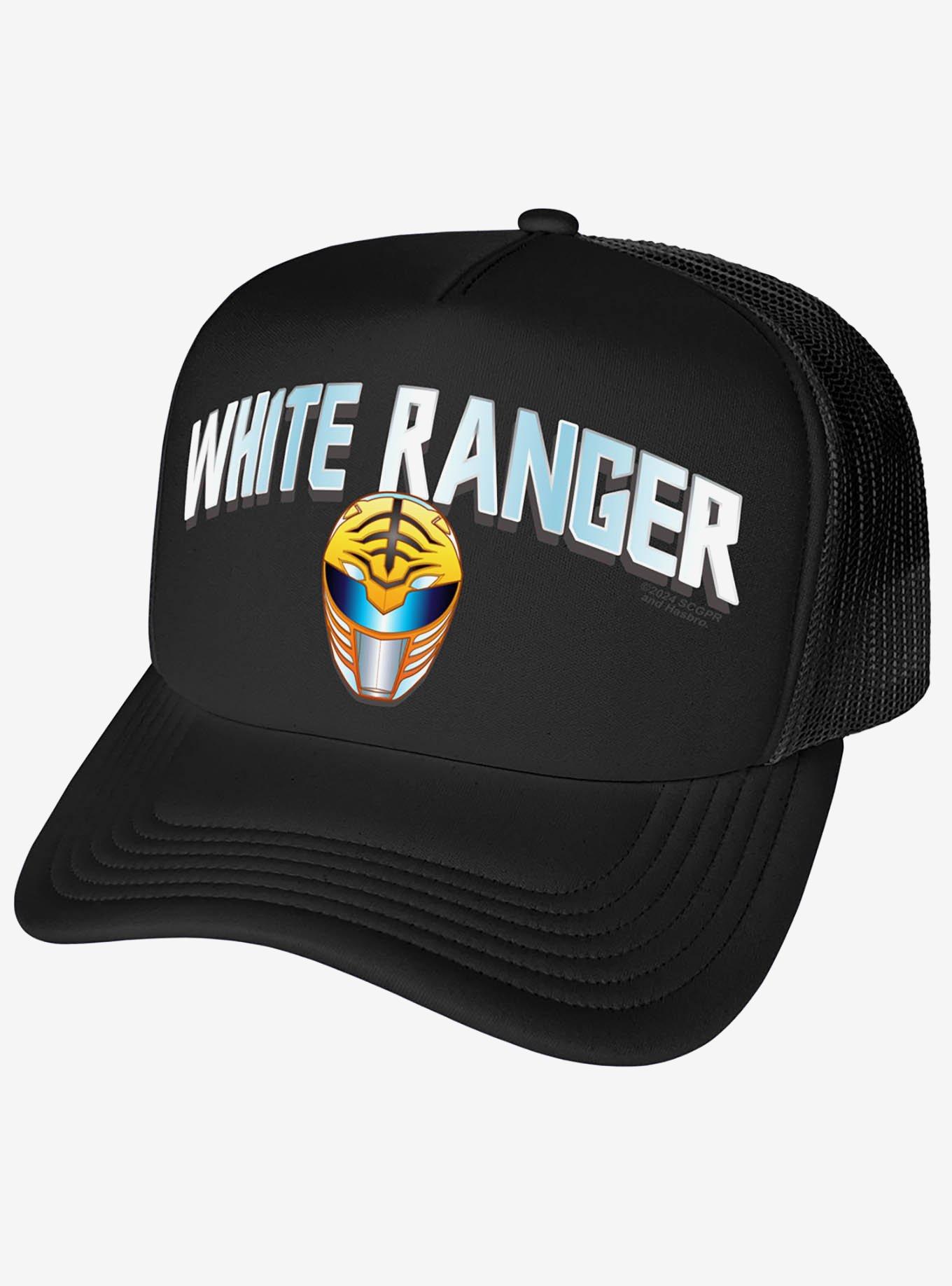 Power Rangers White Ranger Helmet Foam Trucker Hat, , hi-res