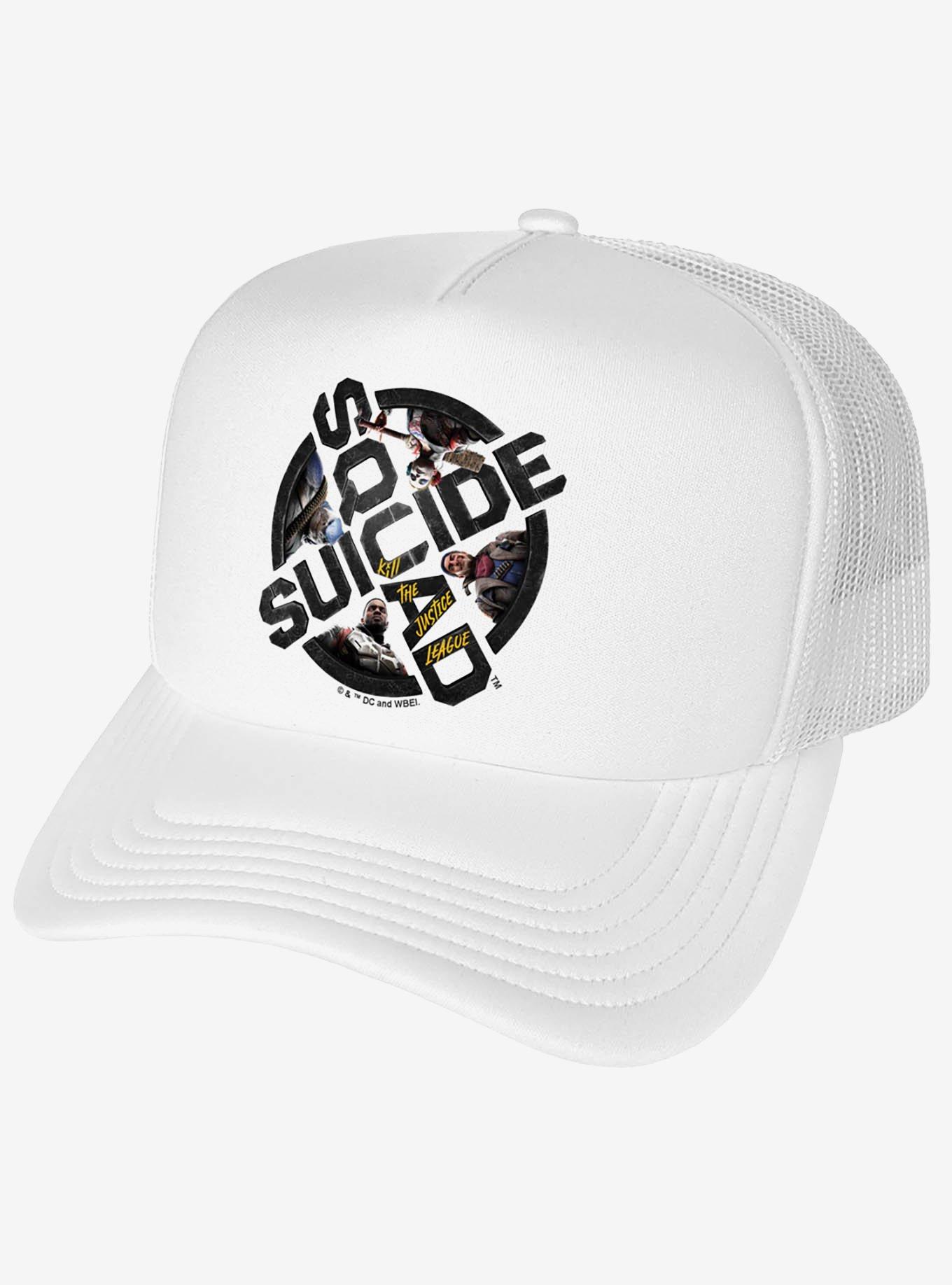 Suicide Squad: Kill The Justice League Logo Foam Trucker Hat, , hi-res