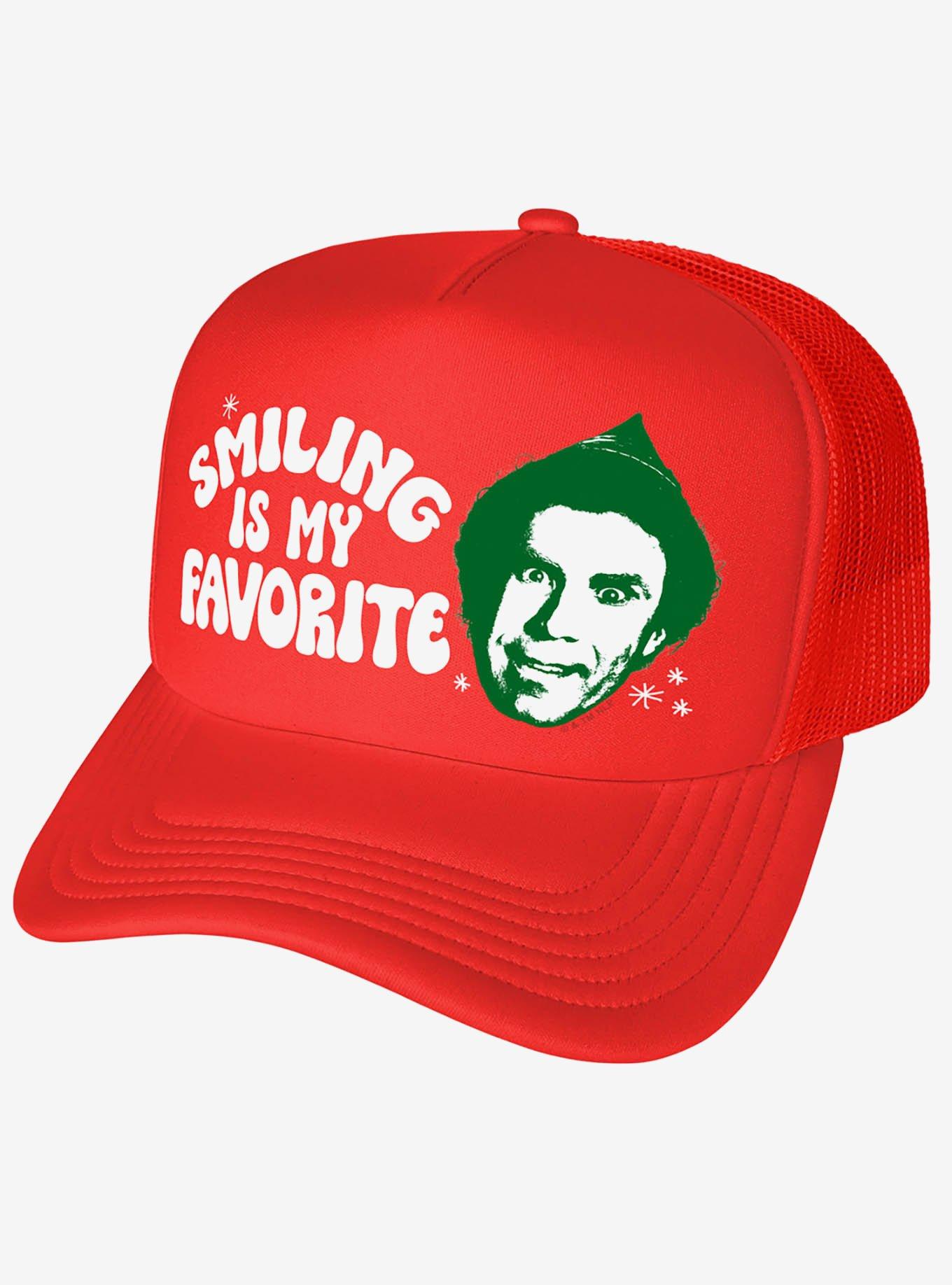 Elf Smiling Is My Favorite Foam Trucker Hat, , hi-res