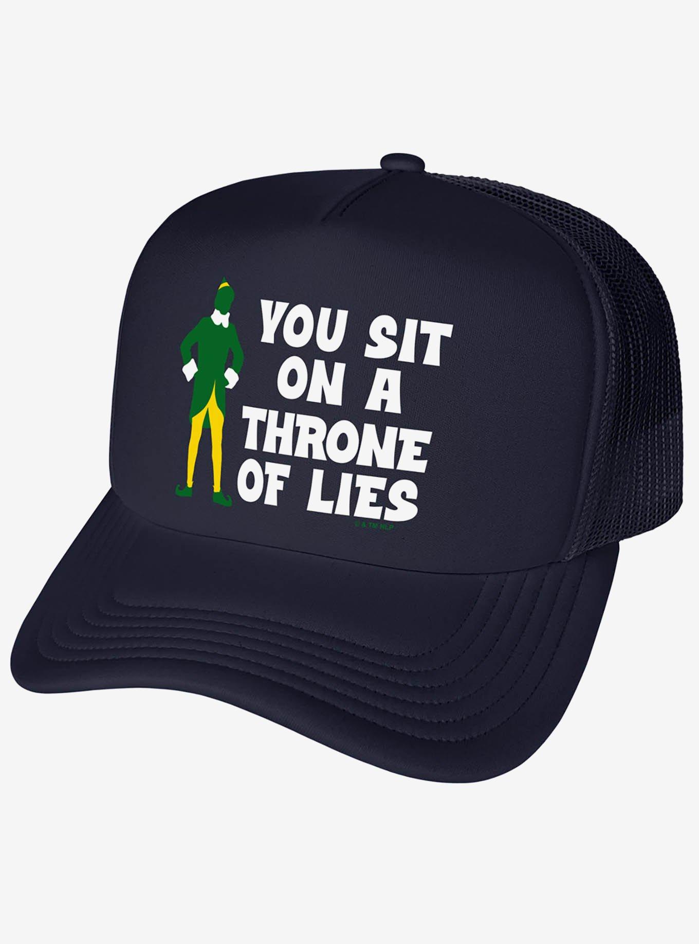 Elf You Sit On A Throne Of Lies Foam Trucker Hat, , hi-res