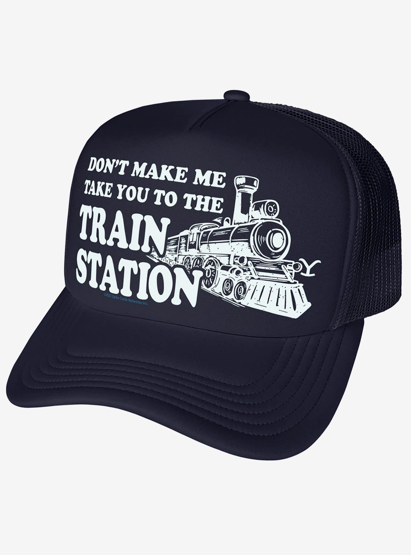 Yellowstone Train Station Foam Trucker Hat, , hi-res