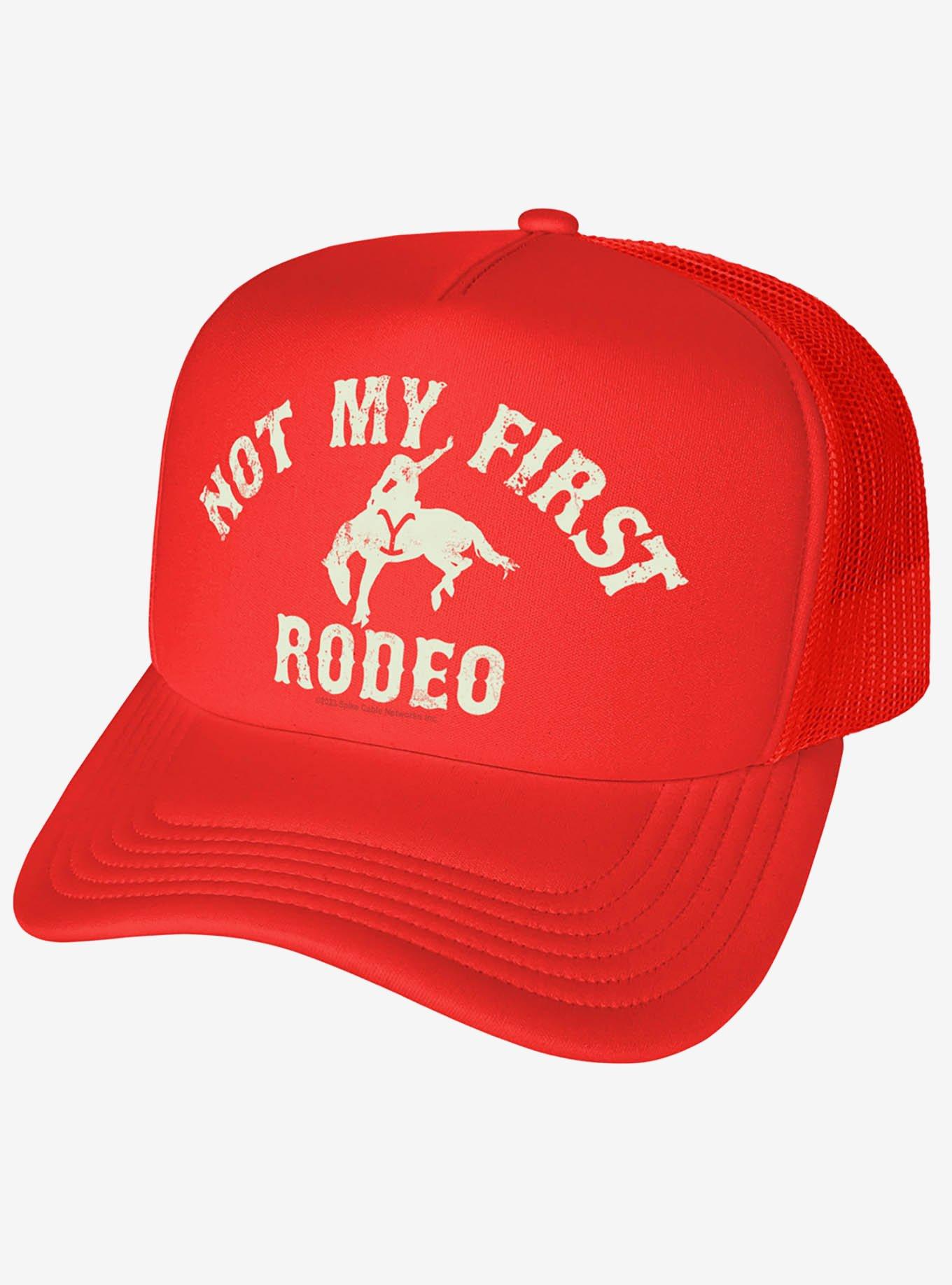 Yellowstone Not My First Rodeo Foam Trucker Hat, , hi-res