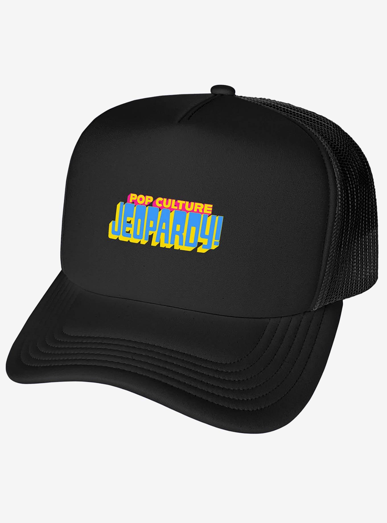 Pop Culture Jeopardy Logo Foam Trucker Hat, , hi-res